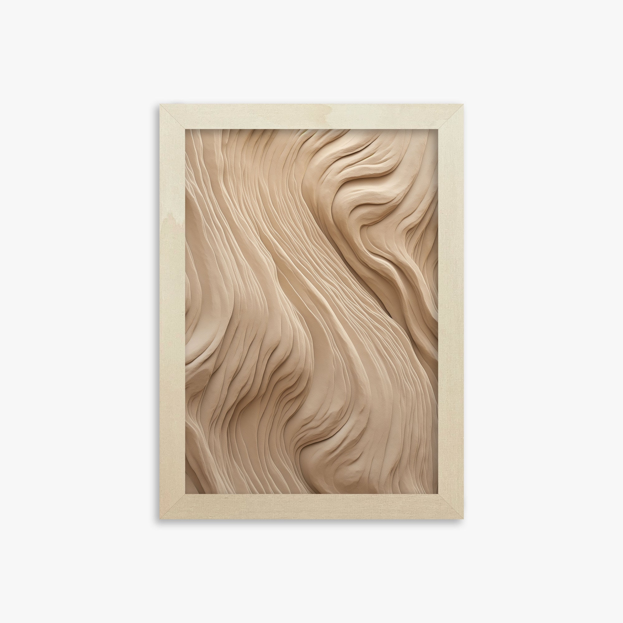 Sand Sculpt, 21x30cm Framed Poster With Lime Wood Frame