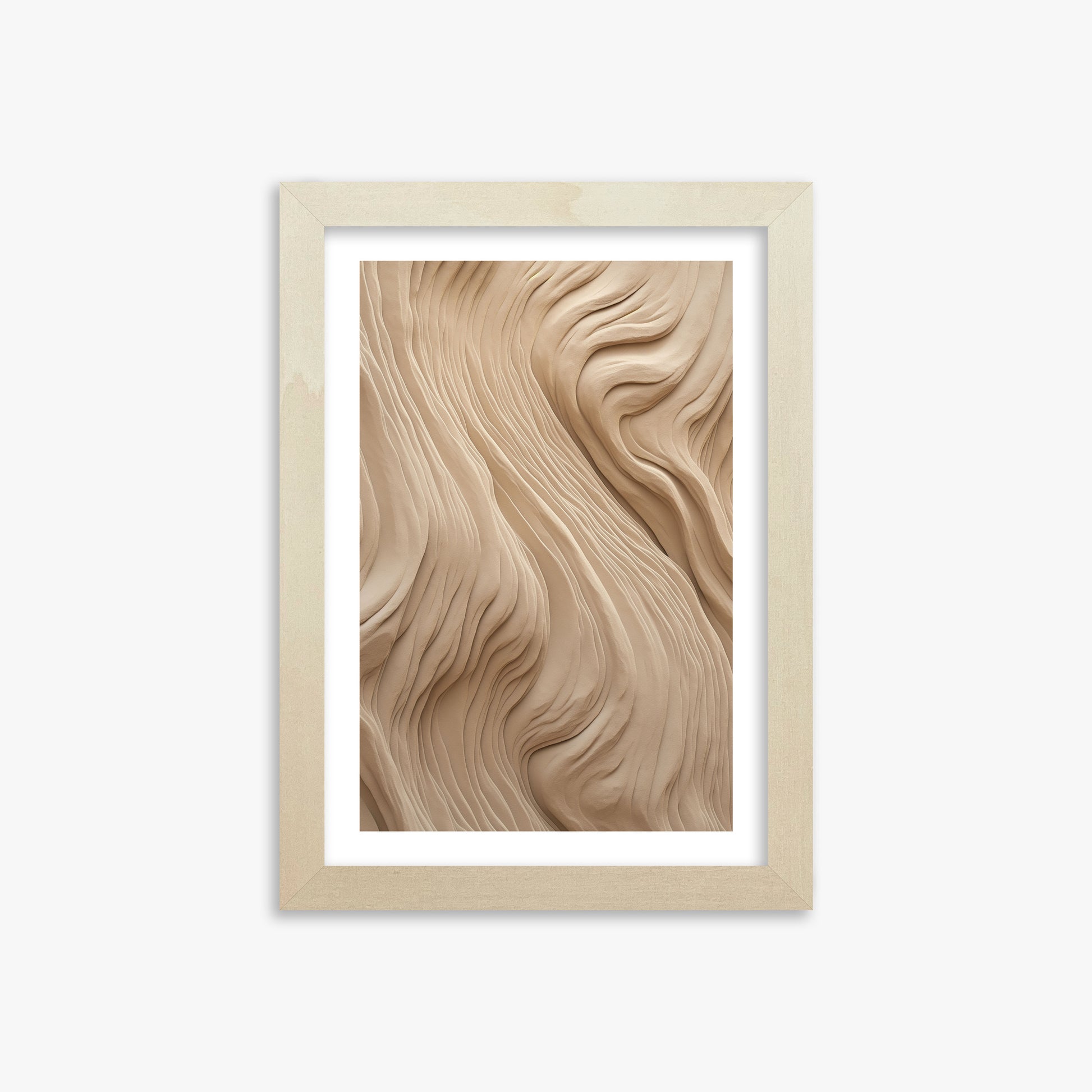 Sand Sculpt, 21x30cm Framed Poster With Lime Wood Frame