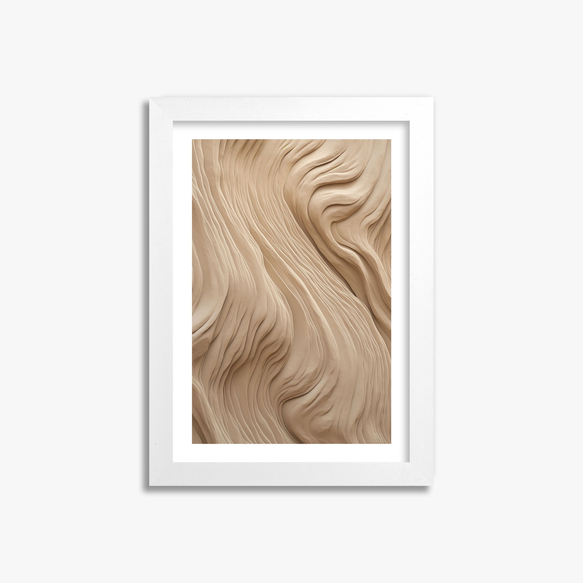 Sand Sculpt, 21x30cm Framed Poster With White Frame