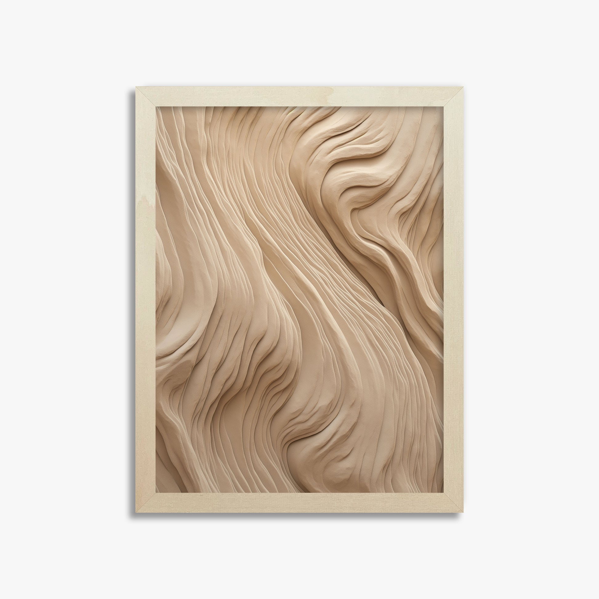 Sand Sculpt, 30x40cm Framed Poster With Lime Wood Frame