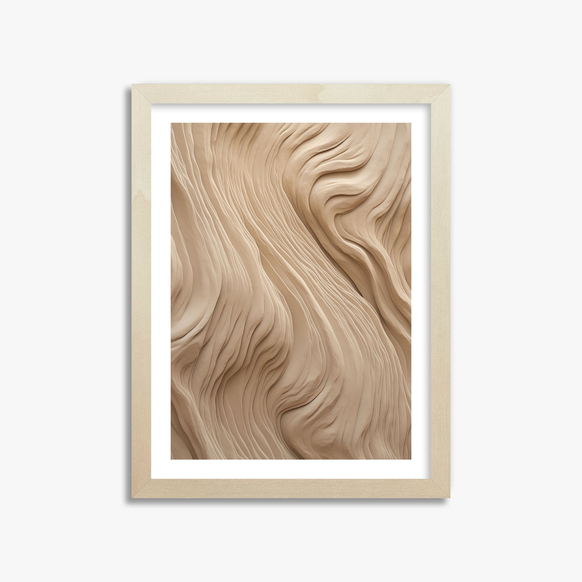 Sand Sculpt, 30x40cm Framed Poster With Lime Wood Frame