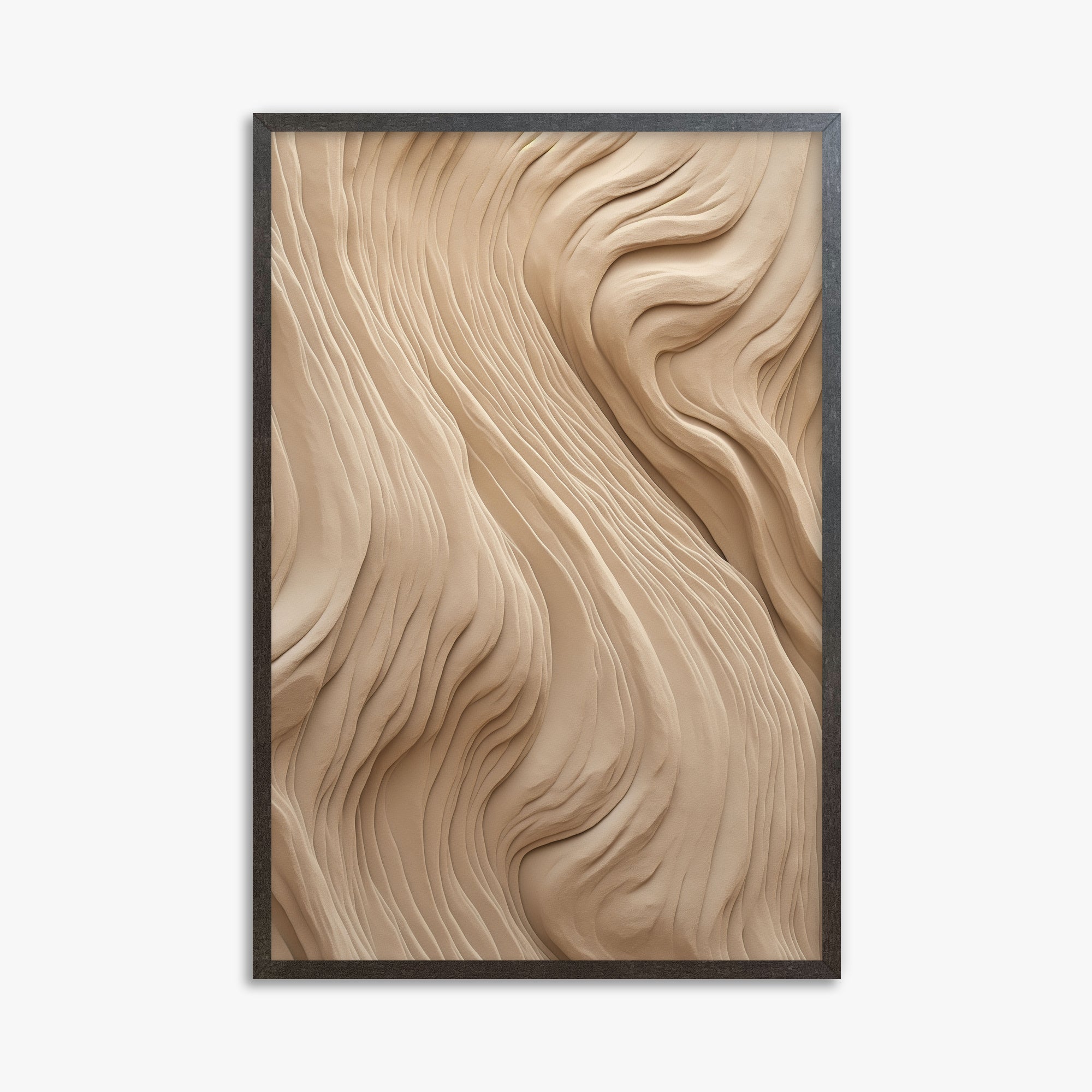 Sand Sculpt, 61x91cm Framed Poster With Espresso Frame