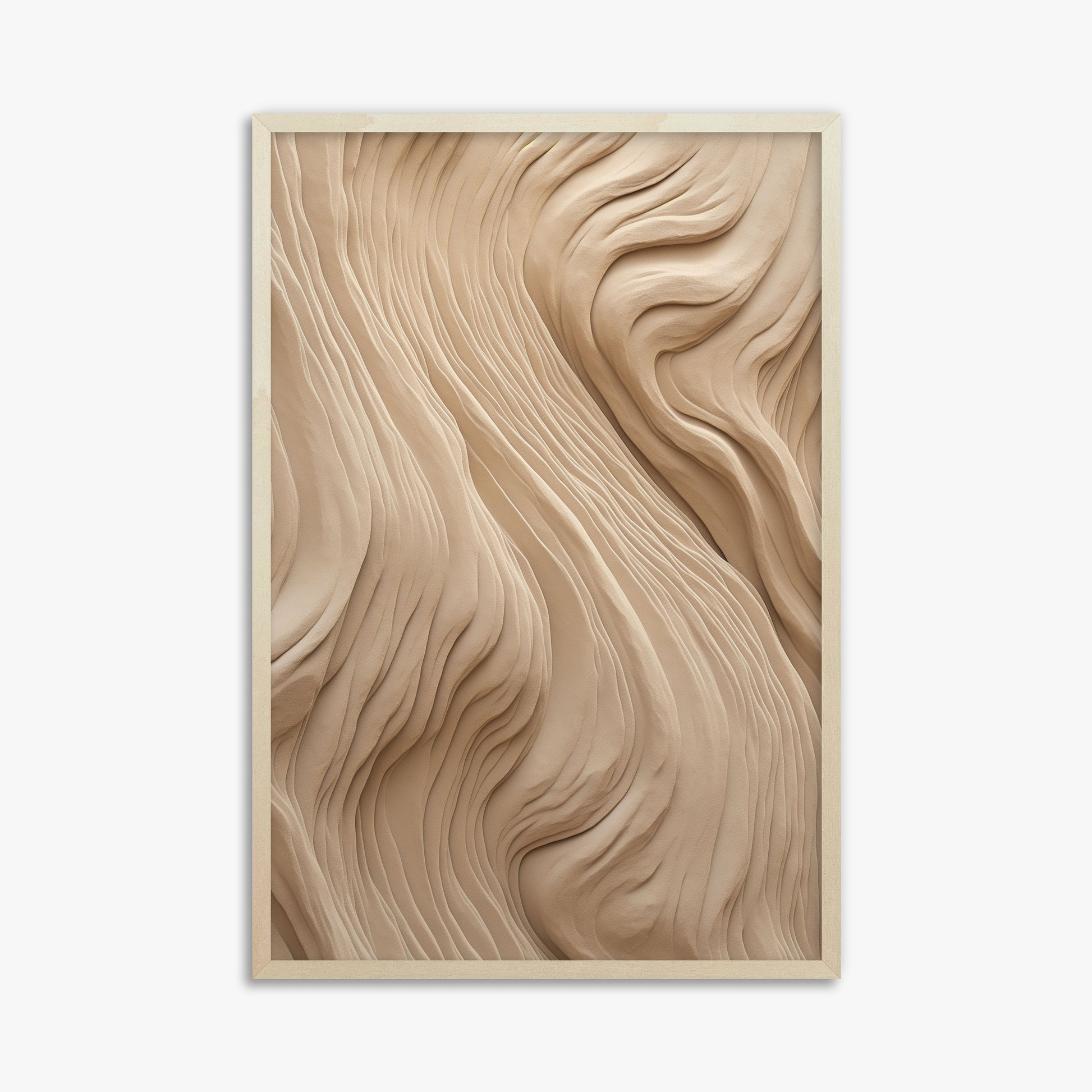 Sand Sculpt, 61x91cm Framed Poster With Lime Wood Frame