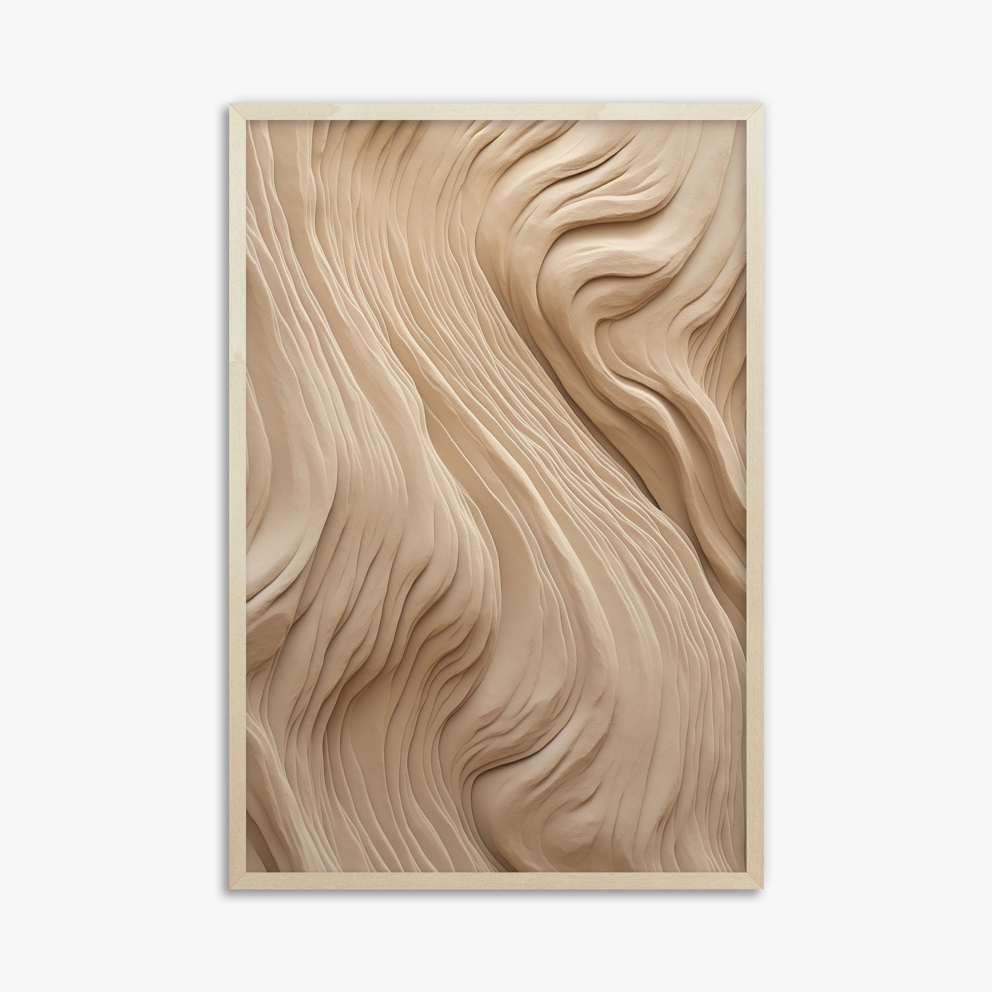 Sand Sculpt, 61x91cm Framed Poster With Lime Wood Frame