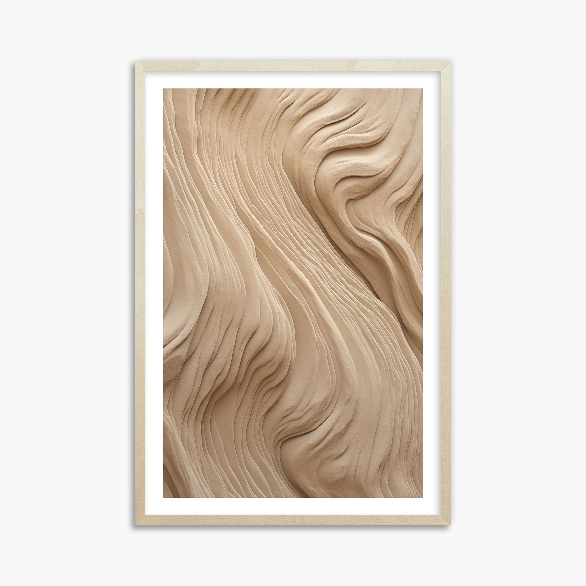Sand Sculpt, 61x91cm Framed Poster With Lime Wood Frame