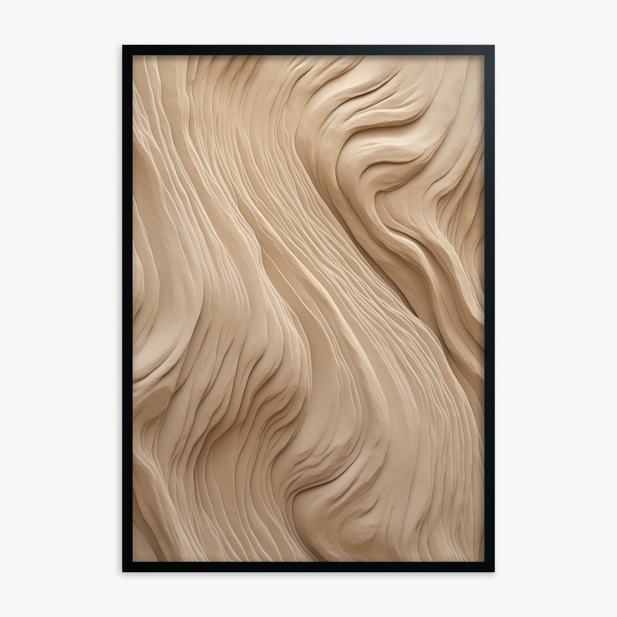 Sand Sculpt, Black Framed Poster With Black Frame