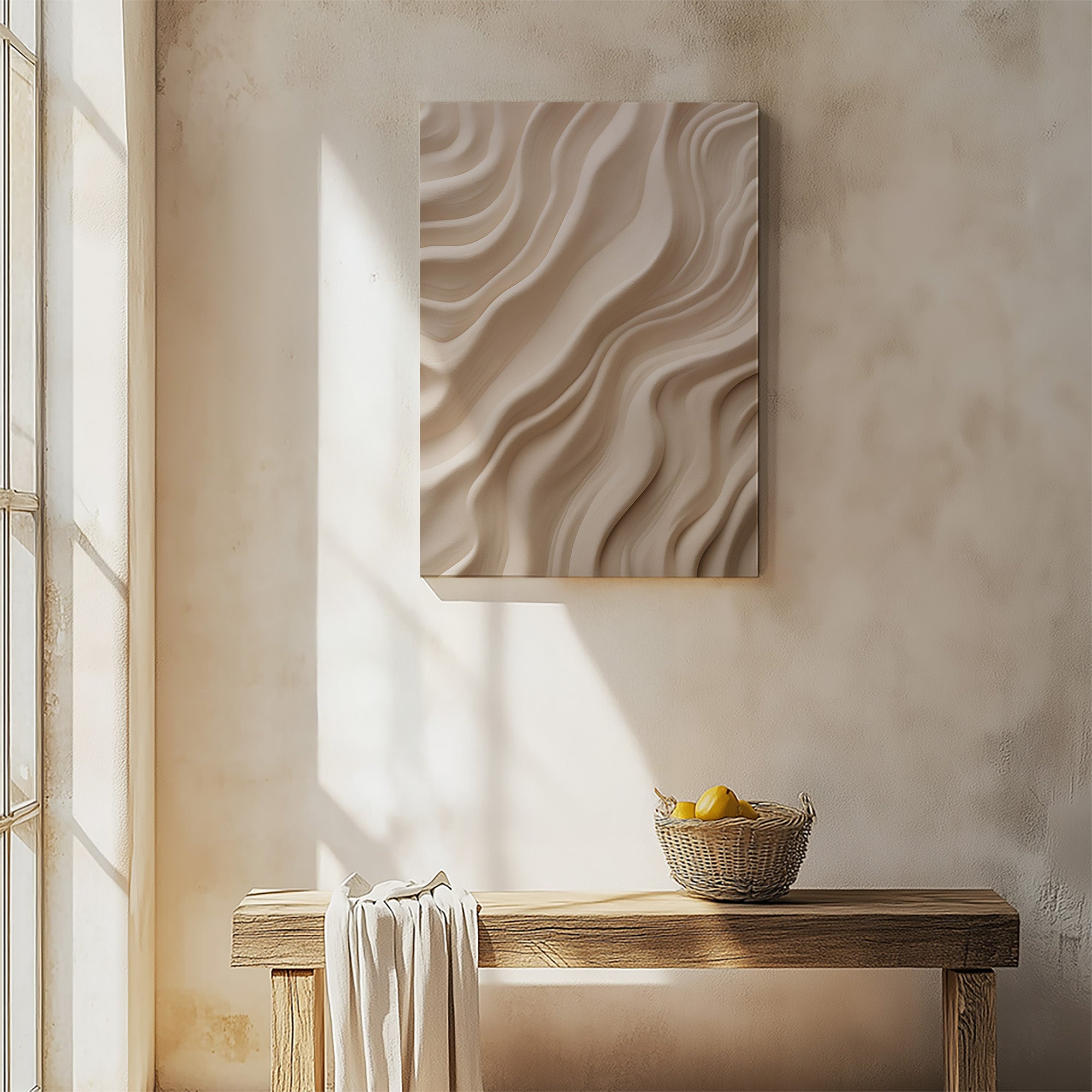 Ivory Silk Waves