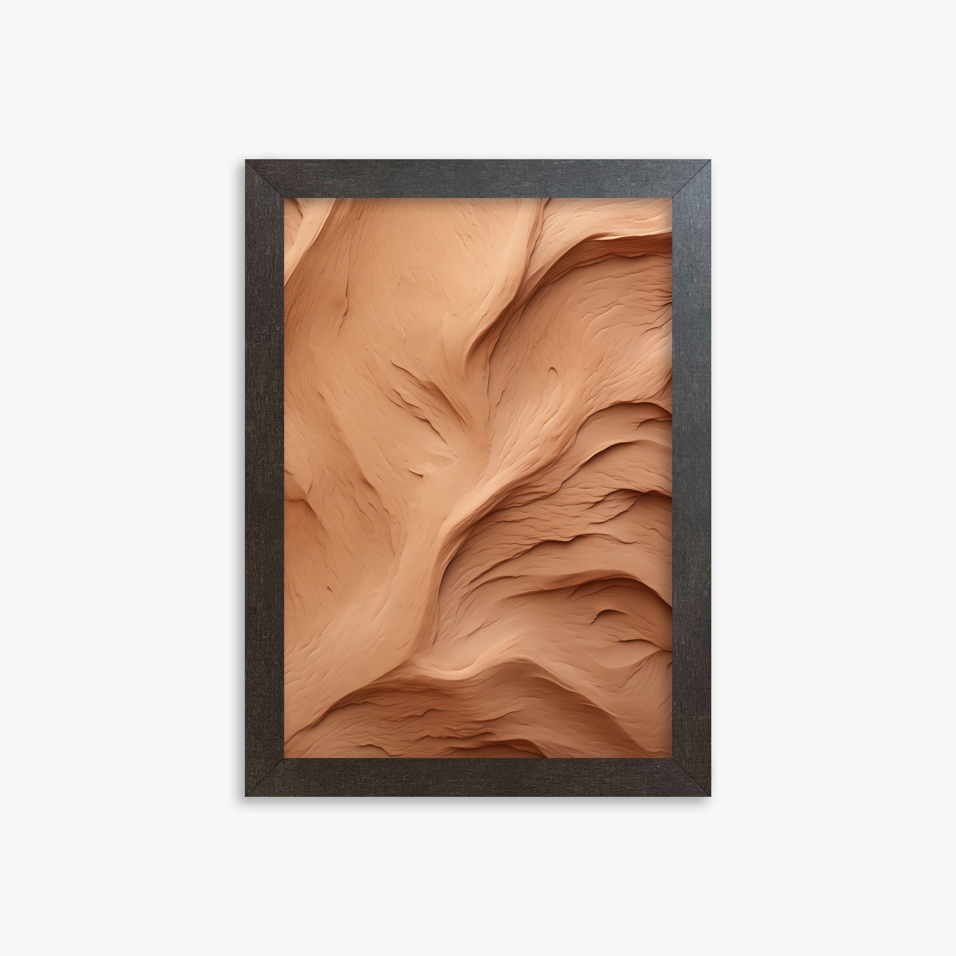 Clay Currents, 21x30cm Framed Poster With Espresso Frame