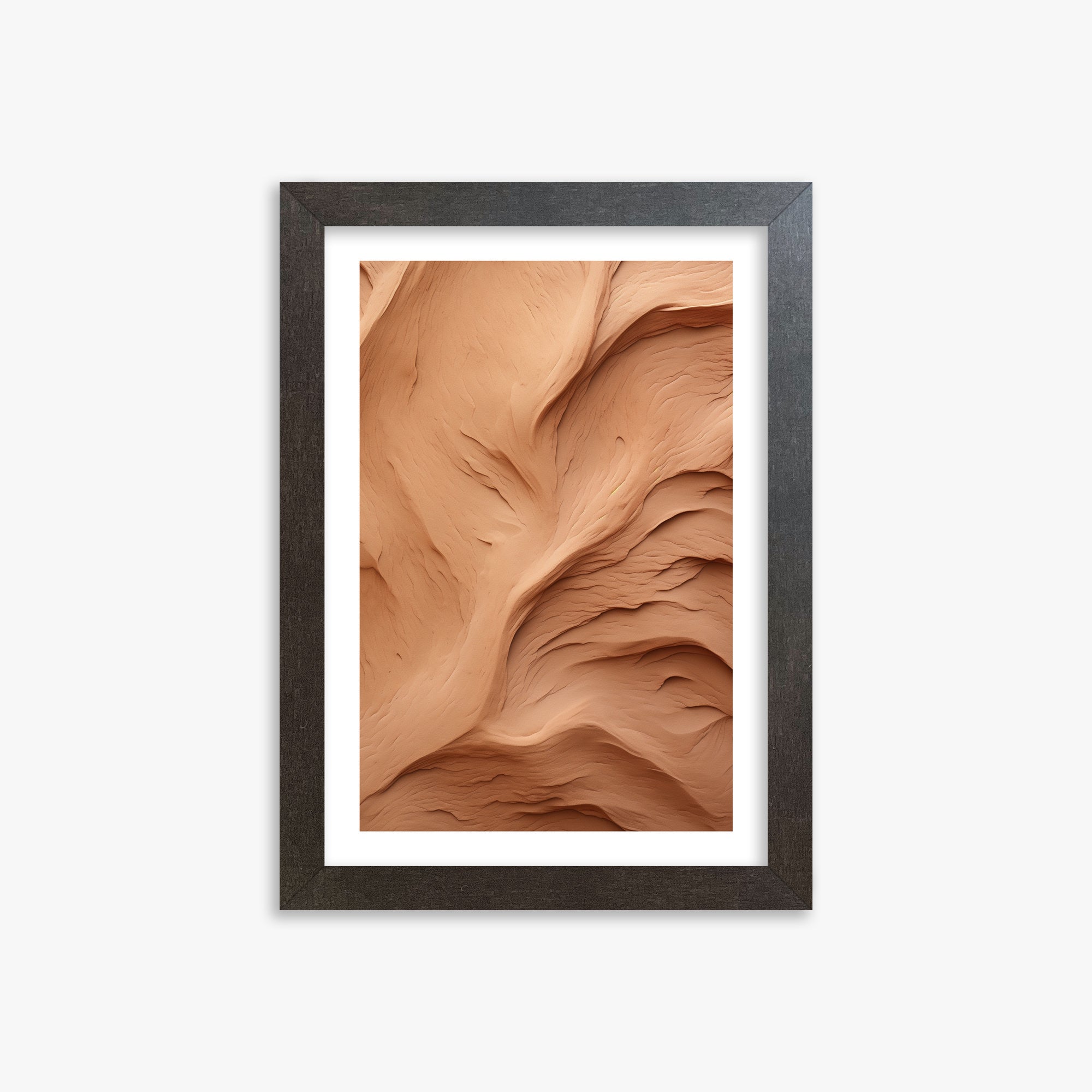 Clay Currents, 21x30cm Framed Poster With Espresso Frame