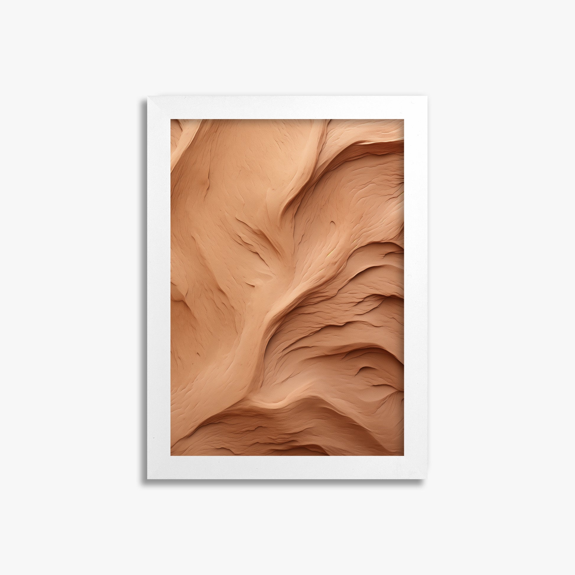 Clay Currents, 21x30cm Framed Poster With White Frame