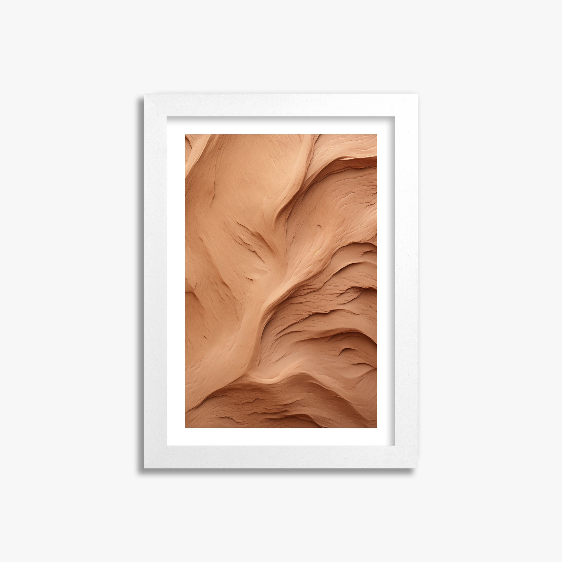 Clay Currents, 21x30cm Framed Poster With White Frame