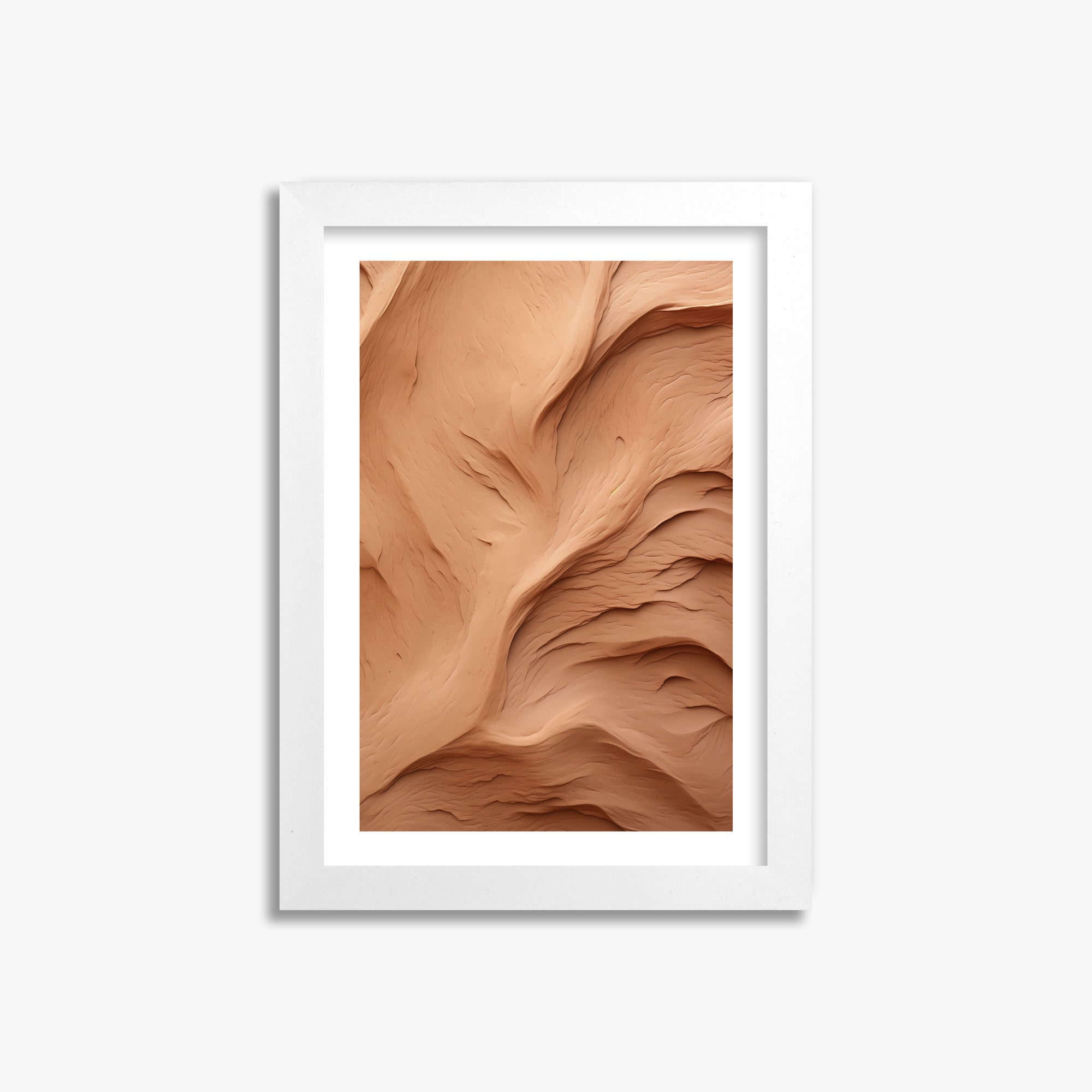 Clay Currents, 21x30cm Framed Poster With White Frame