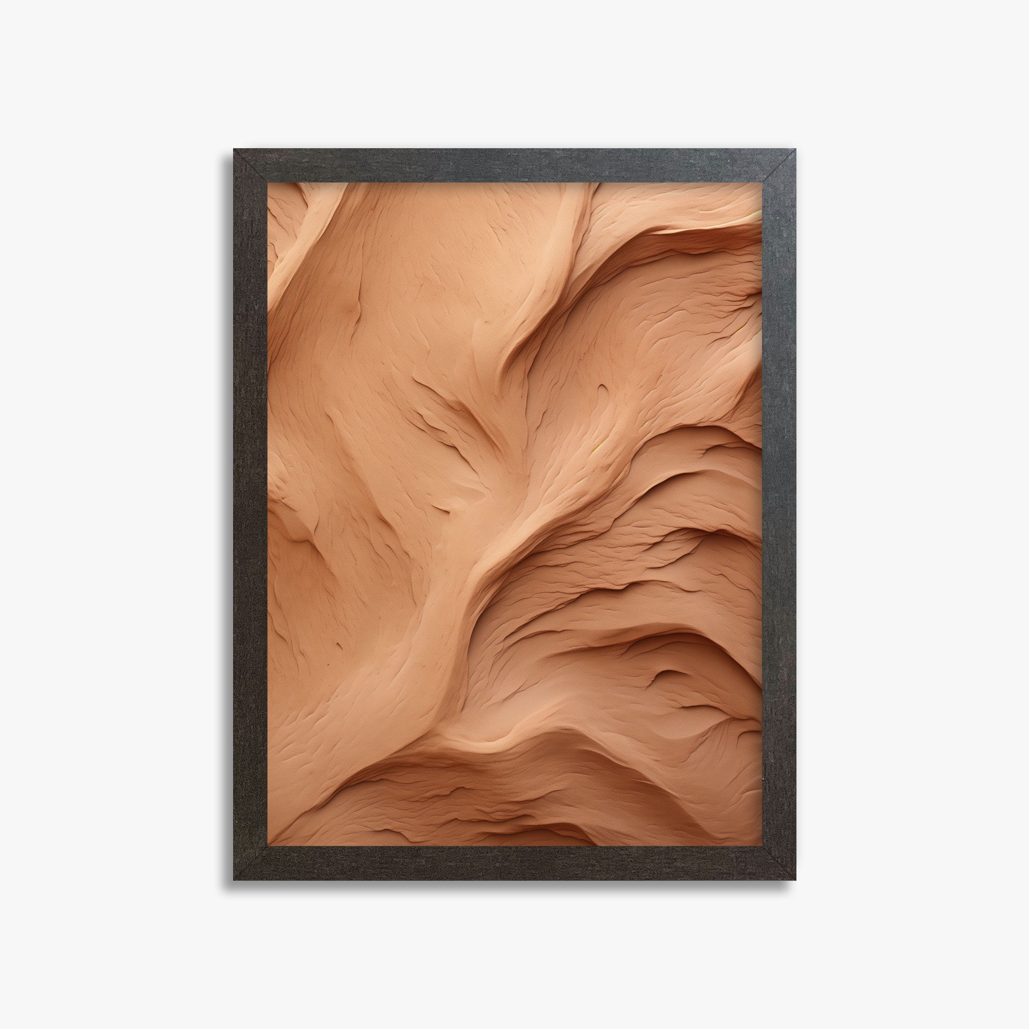Clay Currents, 30x40cm Framed Poster With Espresso Frame