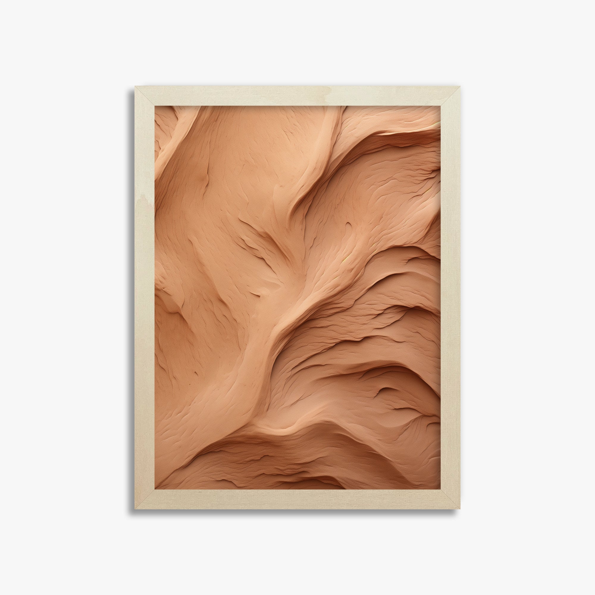 Clay Currents, 30x40cm Framed Poster With Lime Wood Frame
