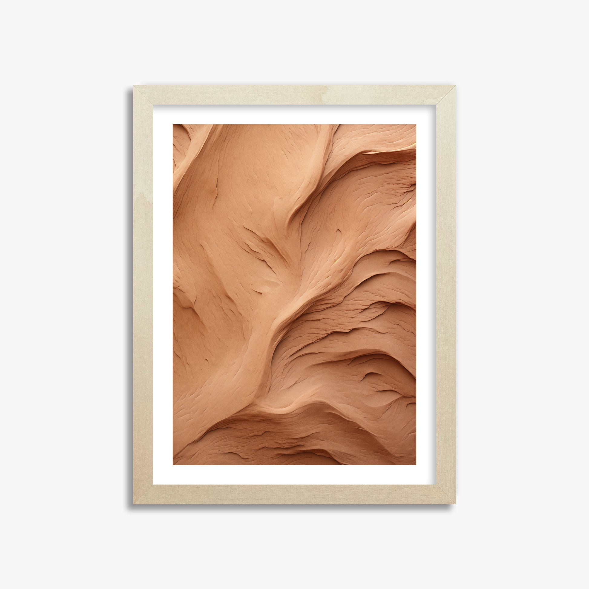 Clay Currents, 30x40cm Framed Poster With Lime Wood Frame
