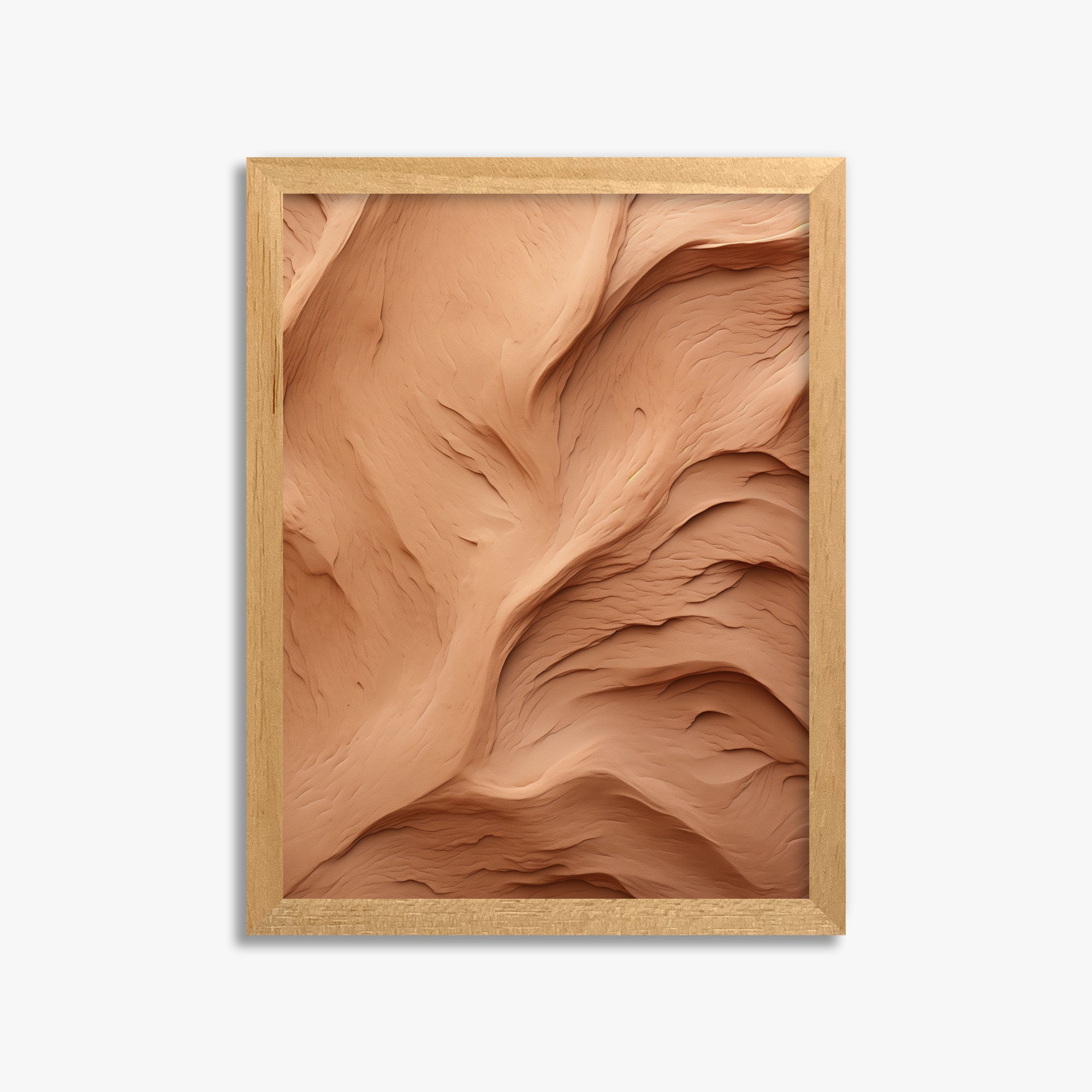 Clay Currents, 30x40cm Framed Poster With Oak Frame