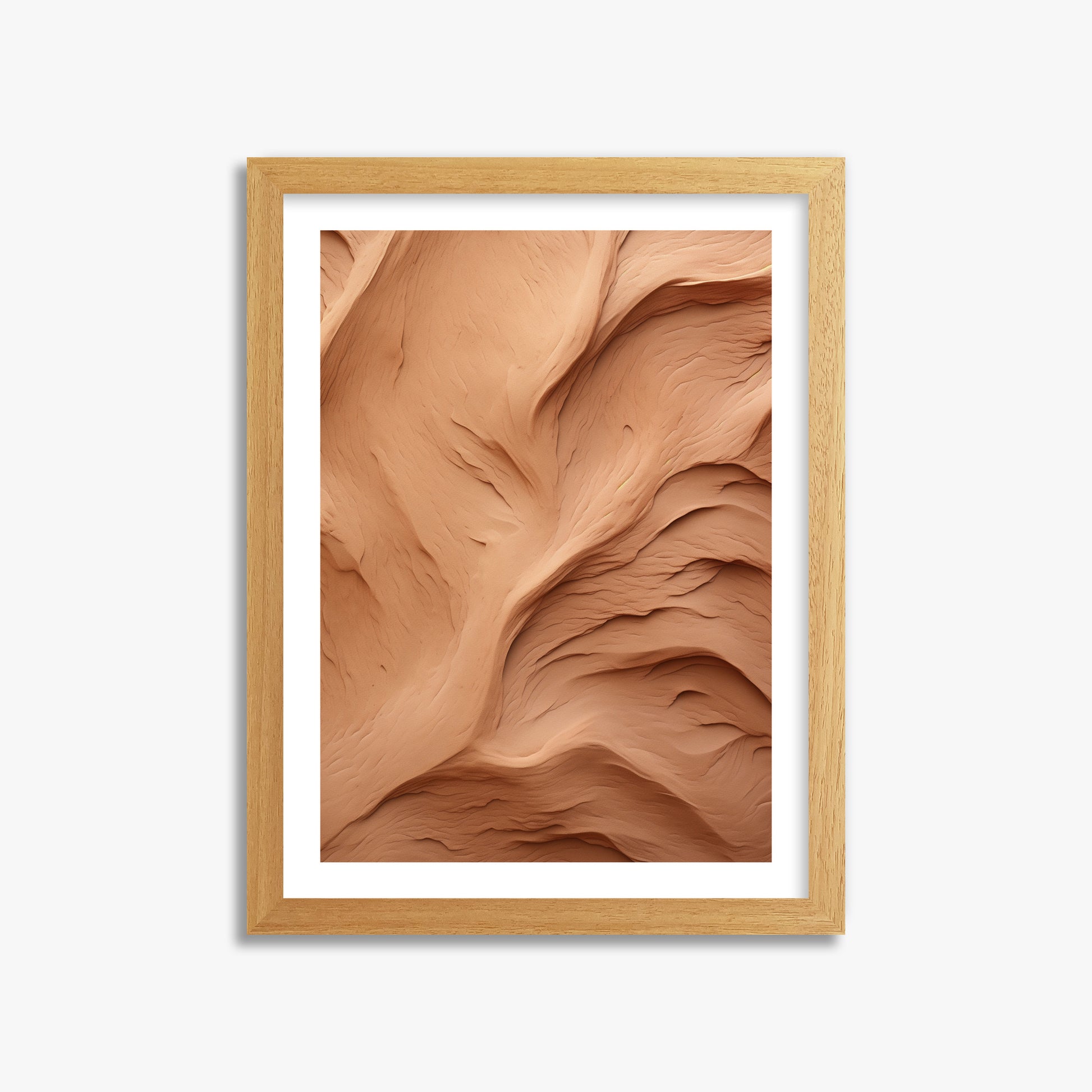 Clay Currents, 30x40cm Framed Poster With Oak Frame
