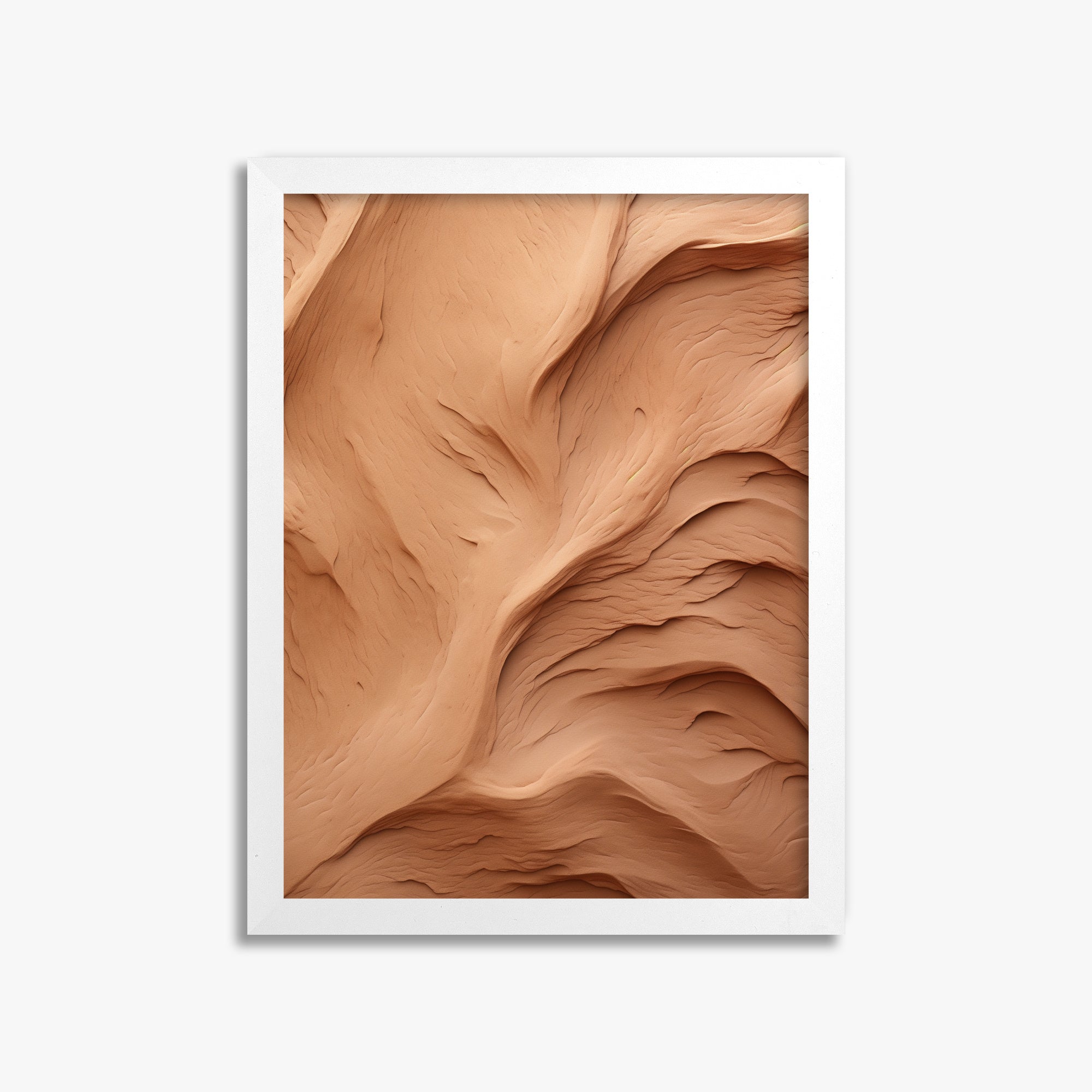 Clay Currents, 30x40cm Framed Poster With White Frame