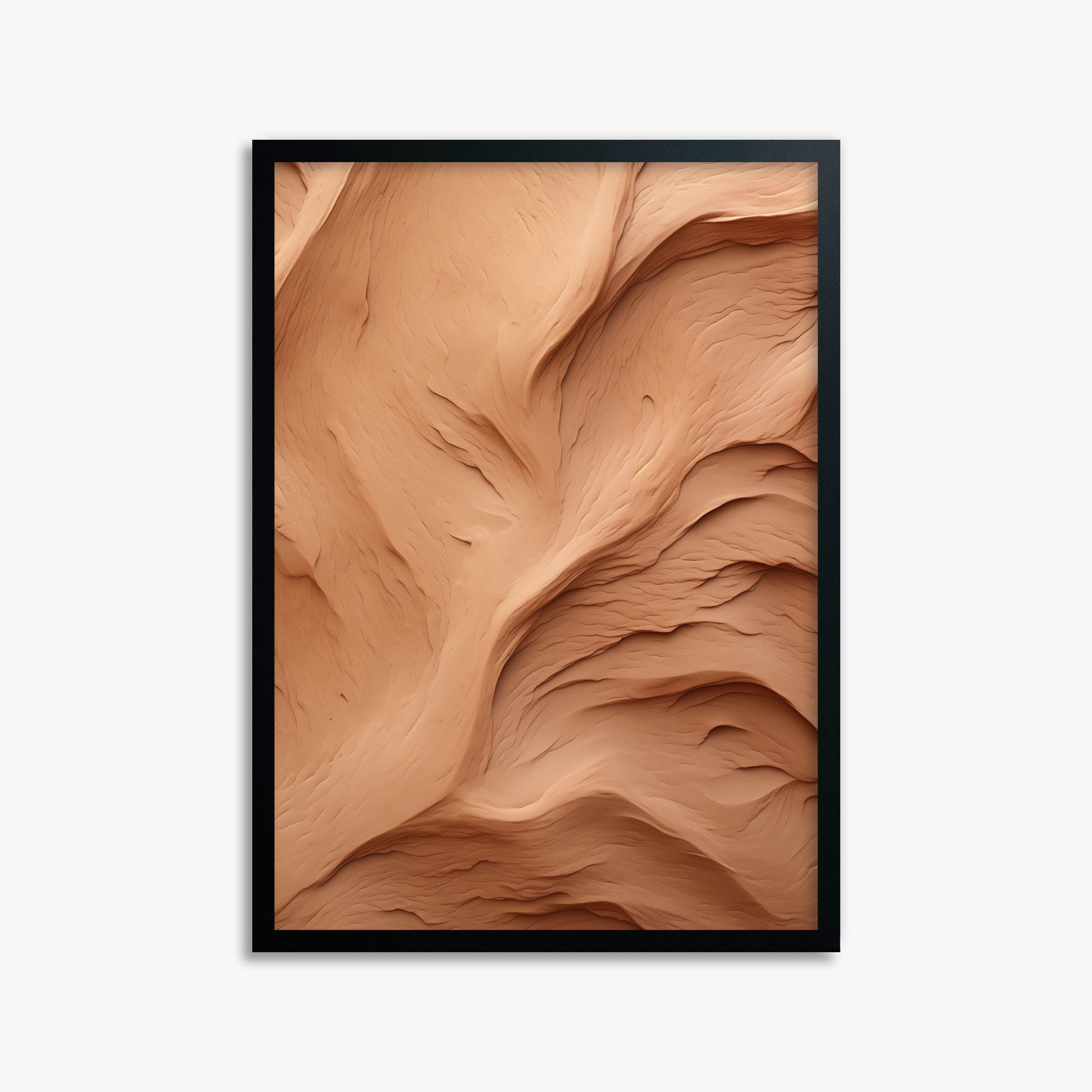 Clay Currents, 50x70cm Framed Poster With Black Frame