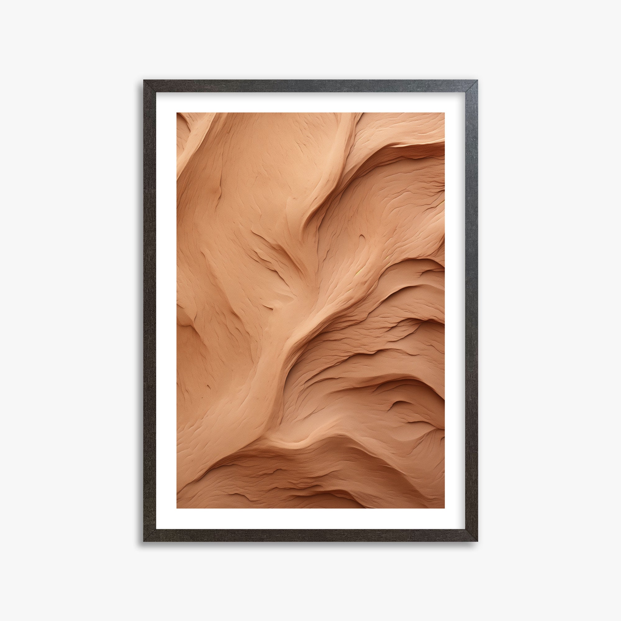 Clay Currents, 50x70cm Framed Poster With Espresso Frame