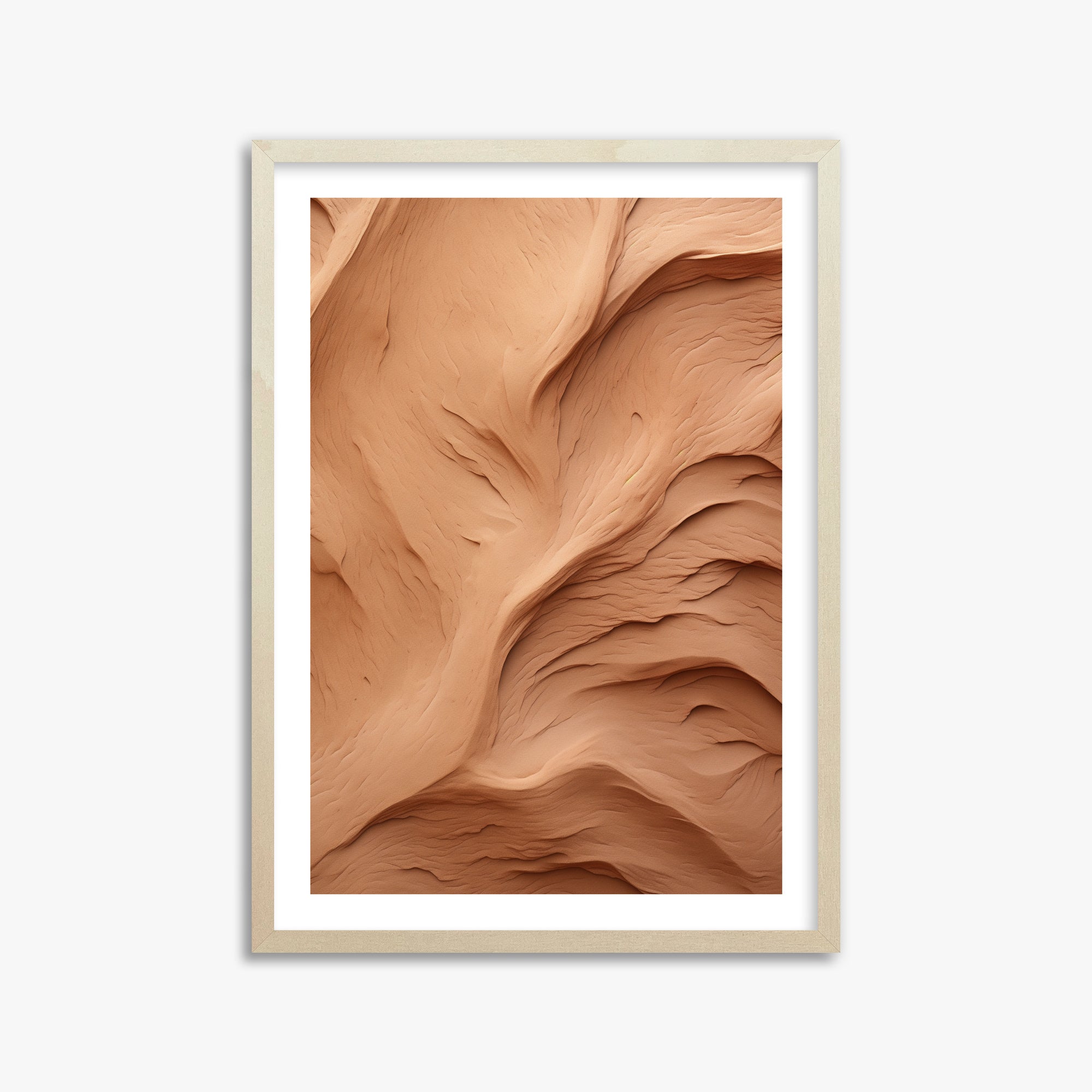 Clay Currents, 50x70cm Framed Poster With Lime Wood Frame