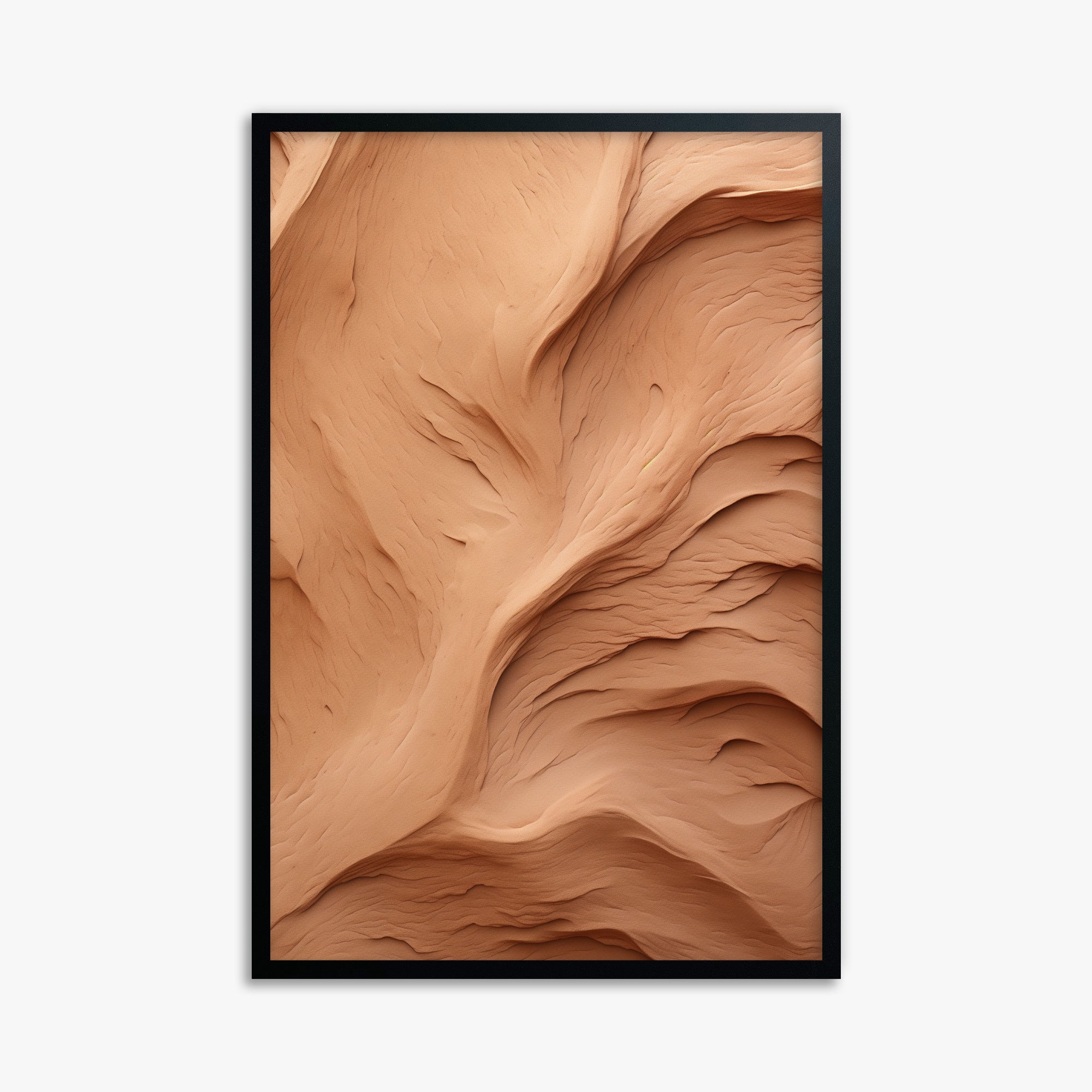Clay Currents, 61x91cm Framed Poster With Black Frame