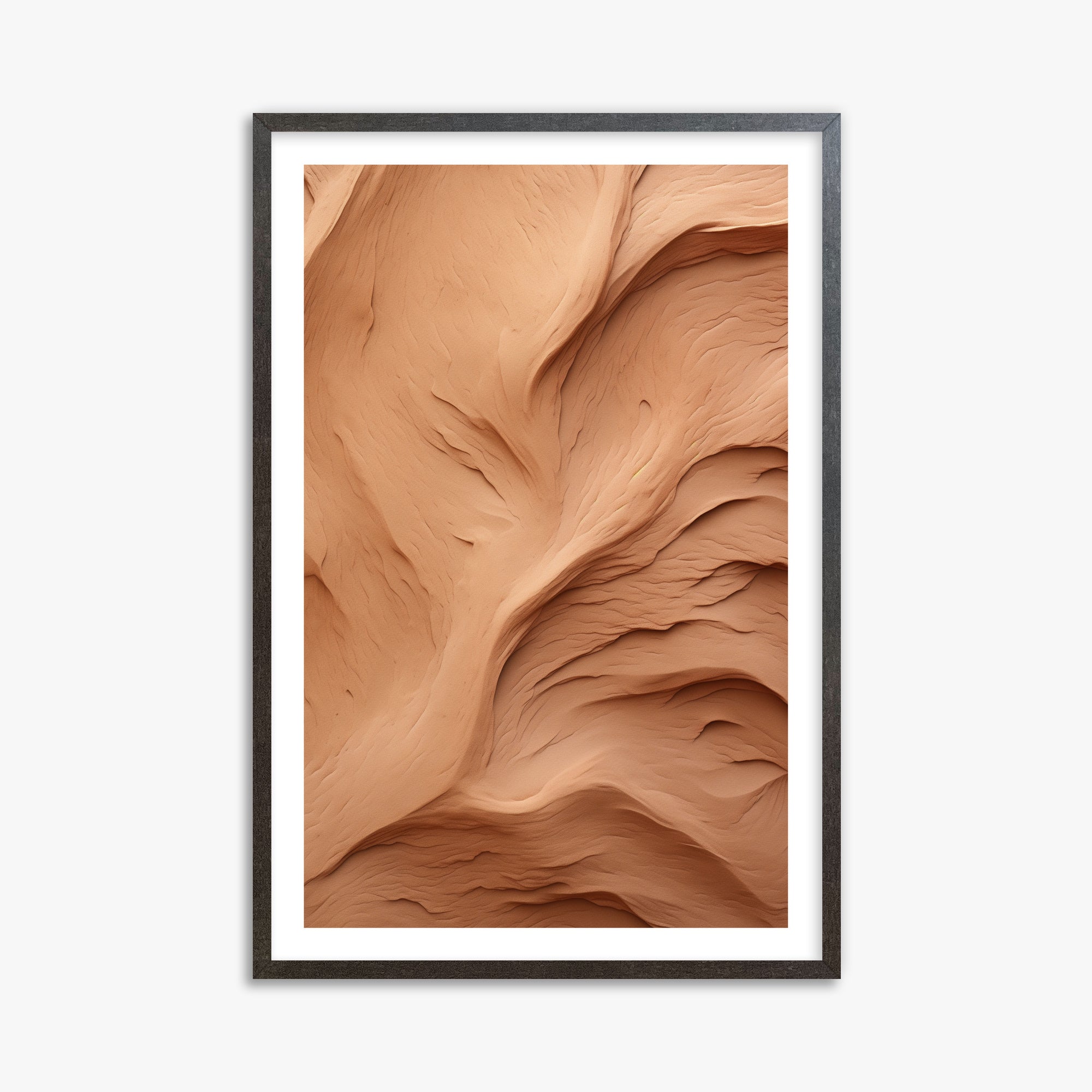 Clay Currents, 61x91cm Framed Poster With Espresso Frame