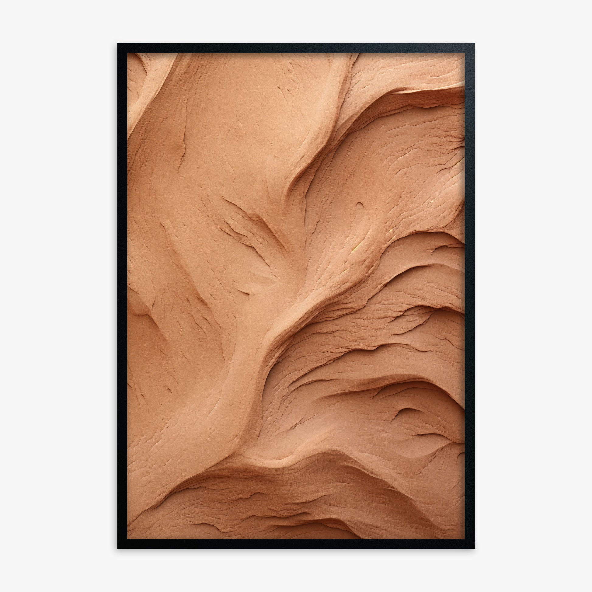 Clay Currents, Black Framed Poster With Black Frame
