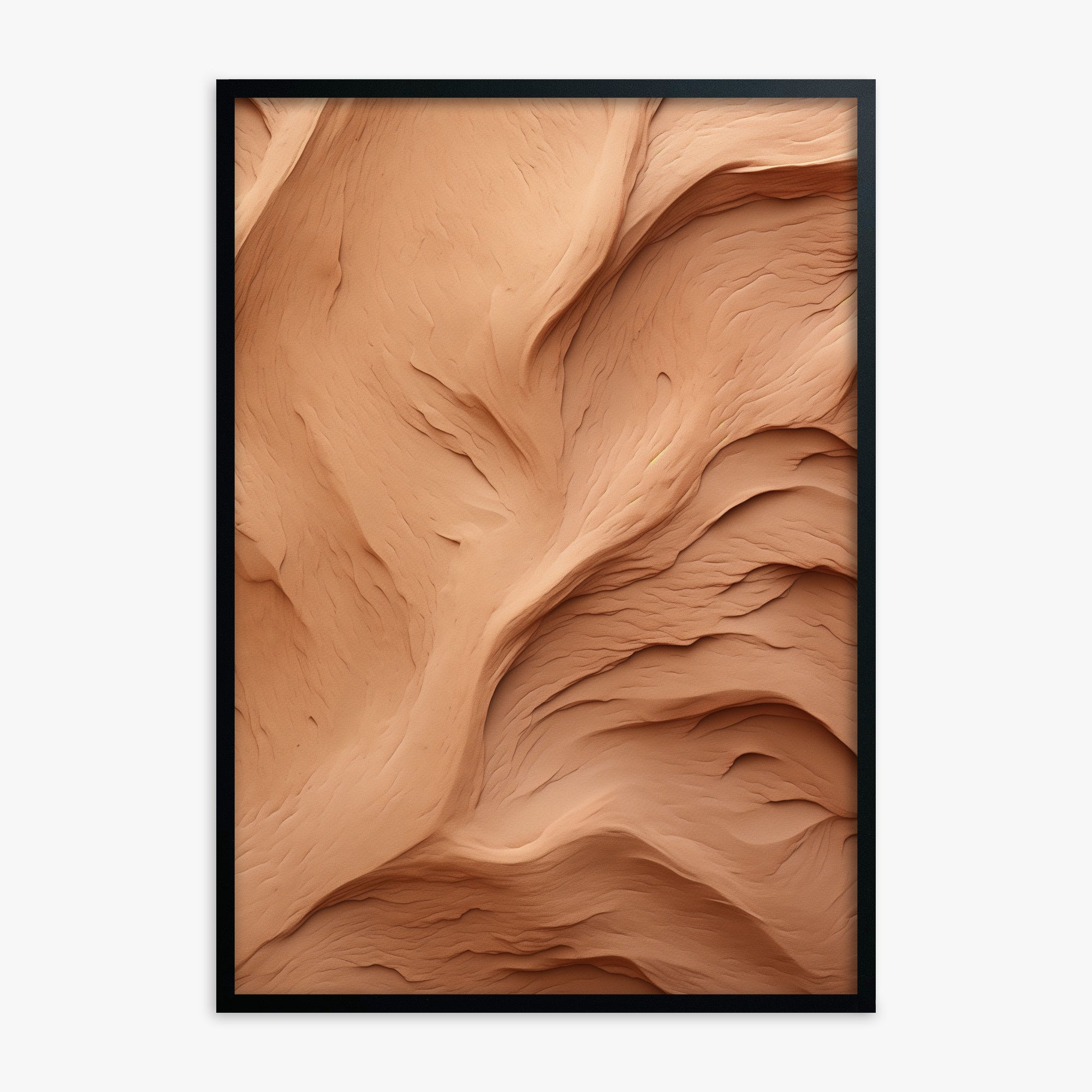 Clay Currents, Black Framed Poster With Black Frame