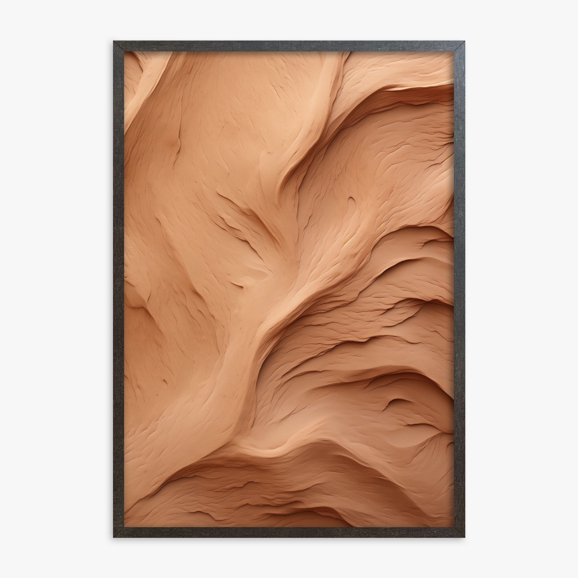 Clay Currents, 70x100cm Framed Poster With Espresso Frame