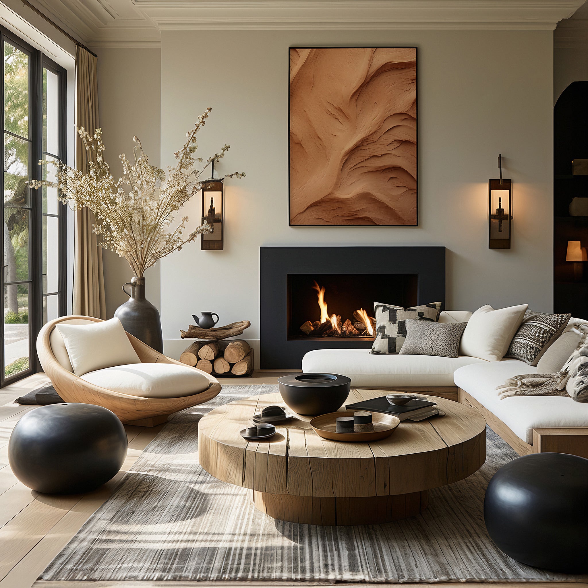 Design Concept No. 39 for Clay Currents Modern Poster Art