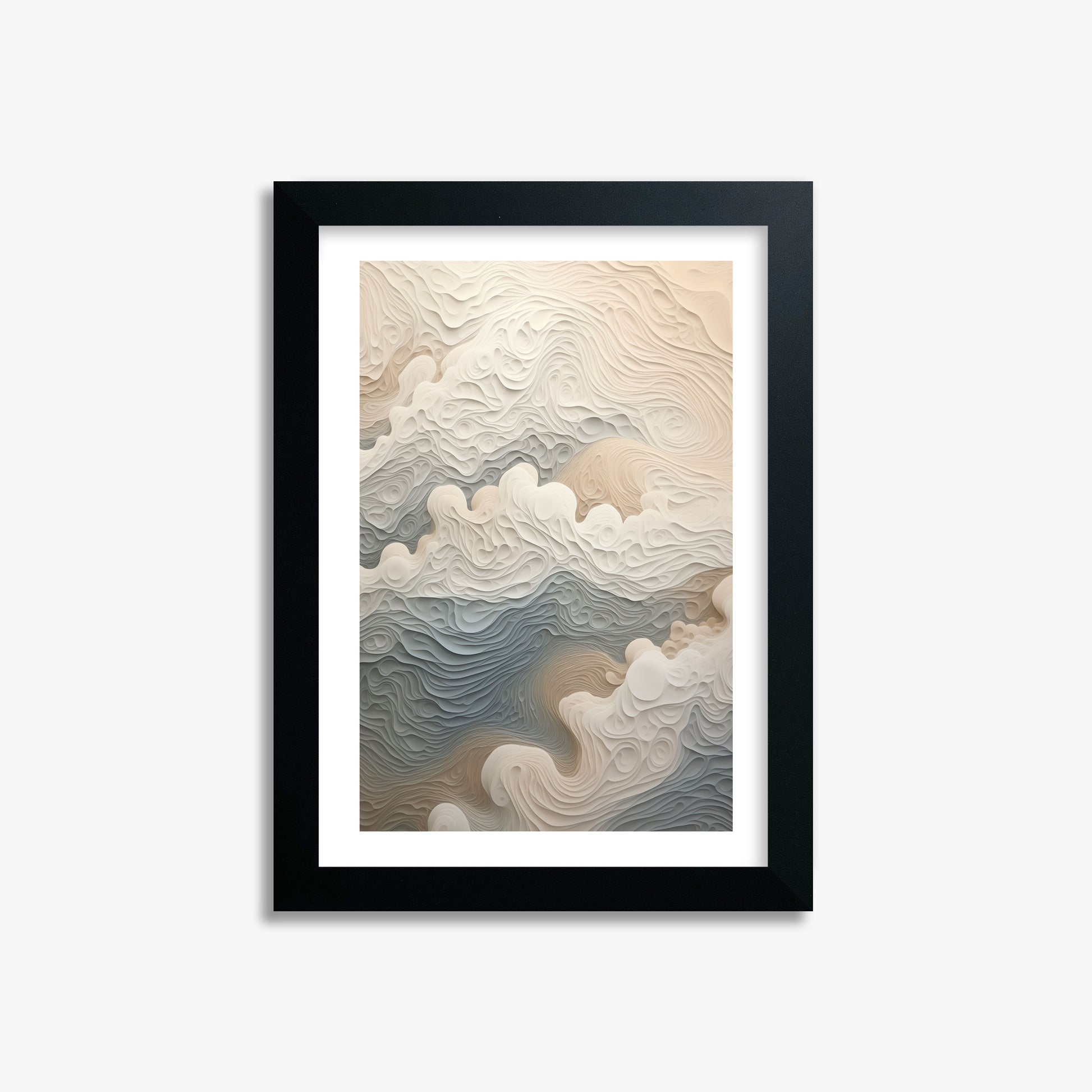 Cloud Canyon, 21x30cm Framed Poster With Black Frame