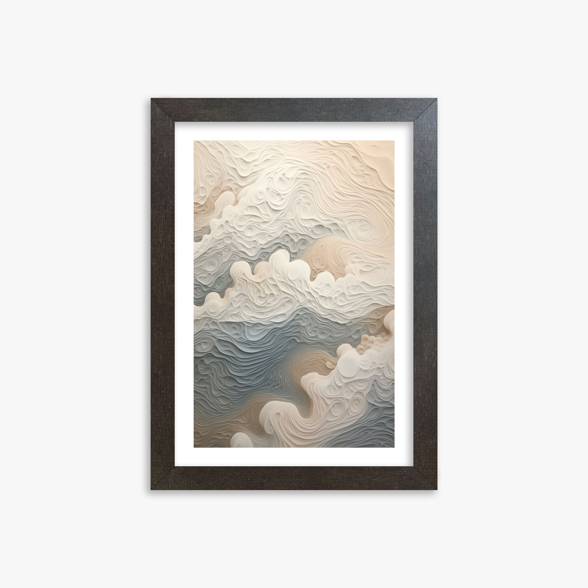 Cloud Canyon, 21x30cm Framed Poster With Espresso Frame