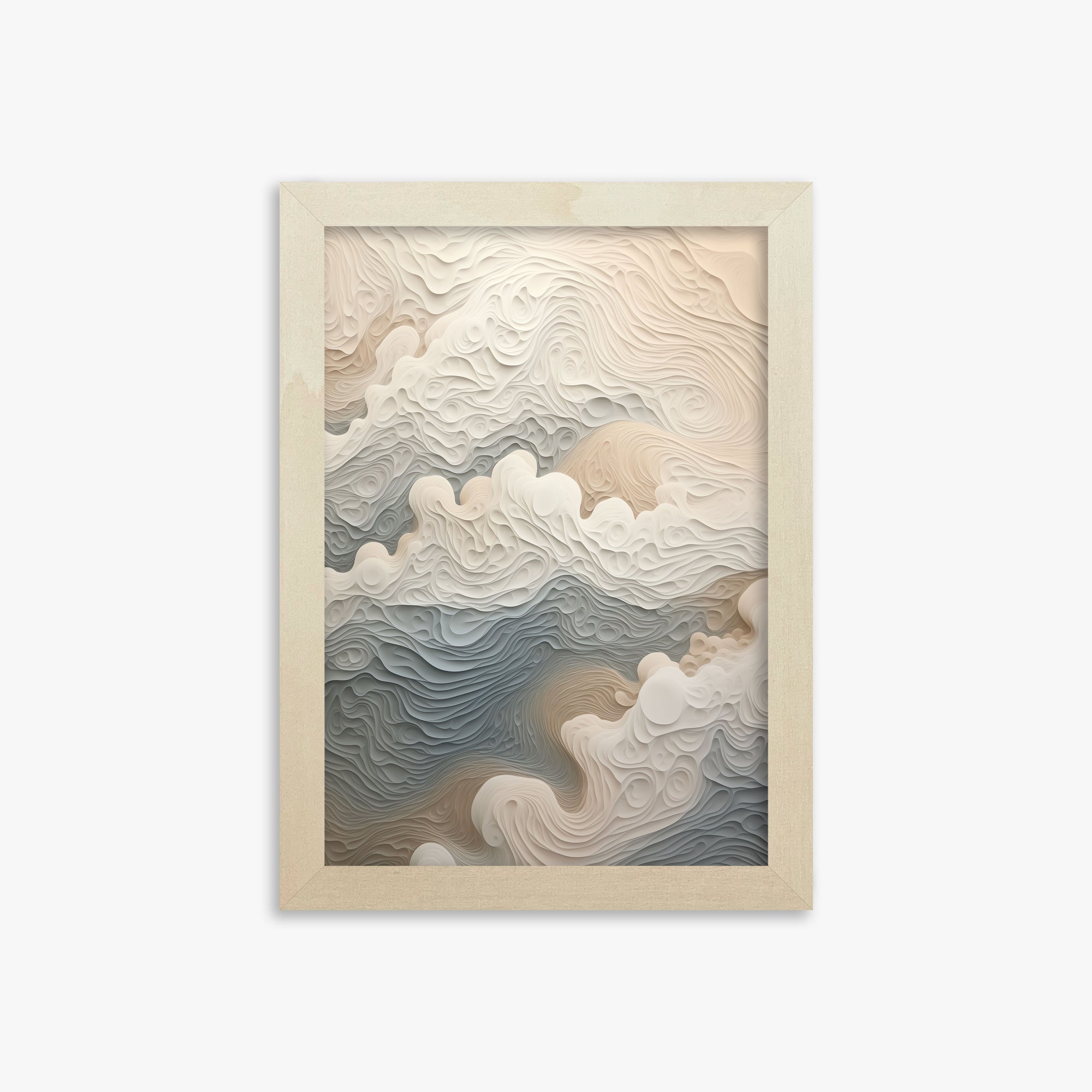 Cloud Canyon, 21x30cm Framed Poster With Lime Wood Frame