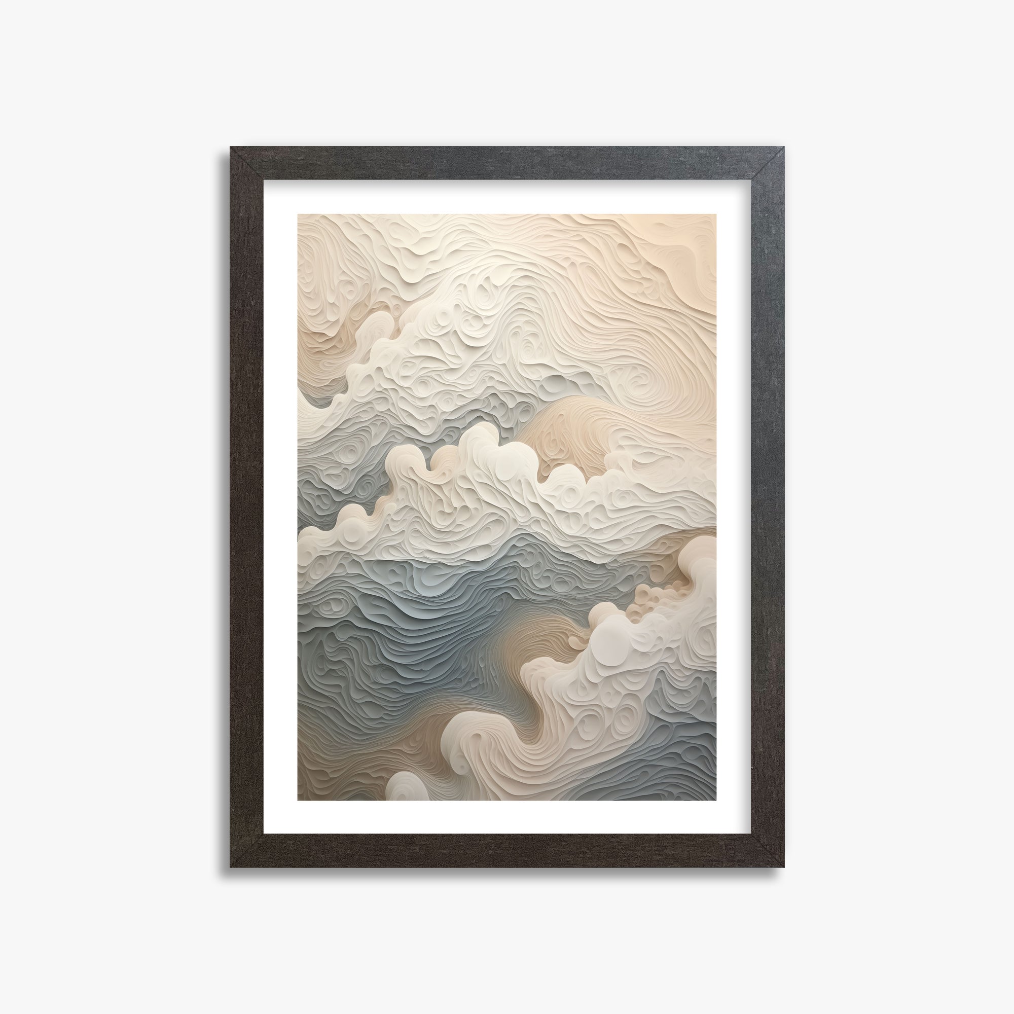 Cloud Canyon, 30x40cm Framed Poster With Espresso Frame
