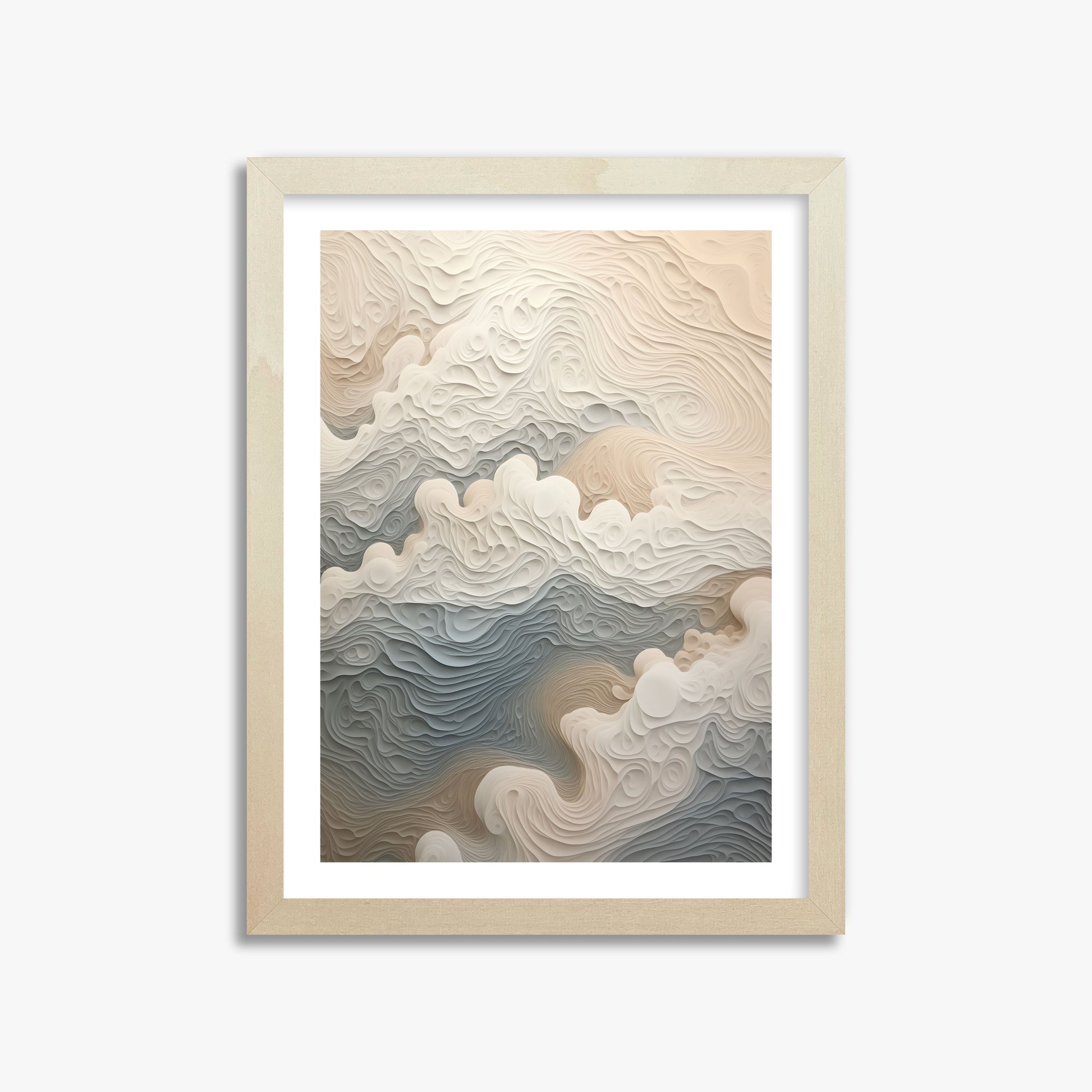 Cloud Canyon, 30x40cm Framed Poster With Lime Wood Frame