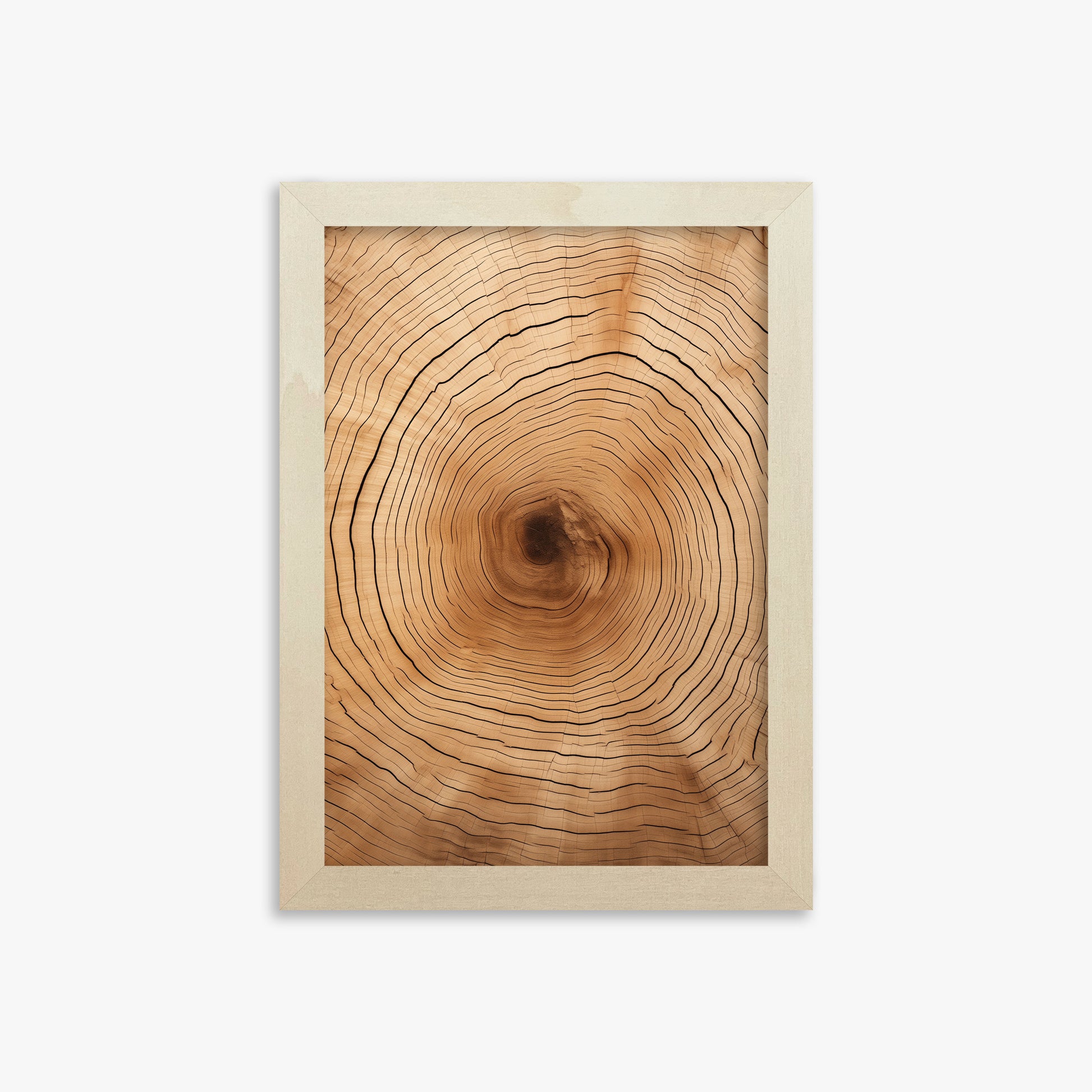Time Rings, 21x30cm Framed Art Reproduction With Lime Wood Frame