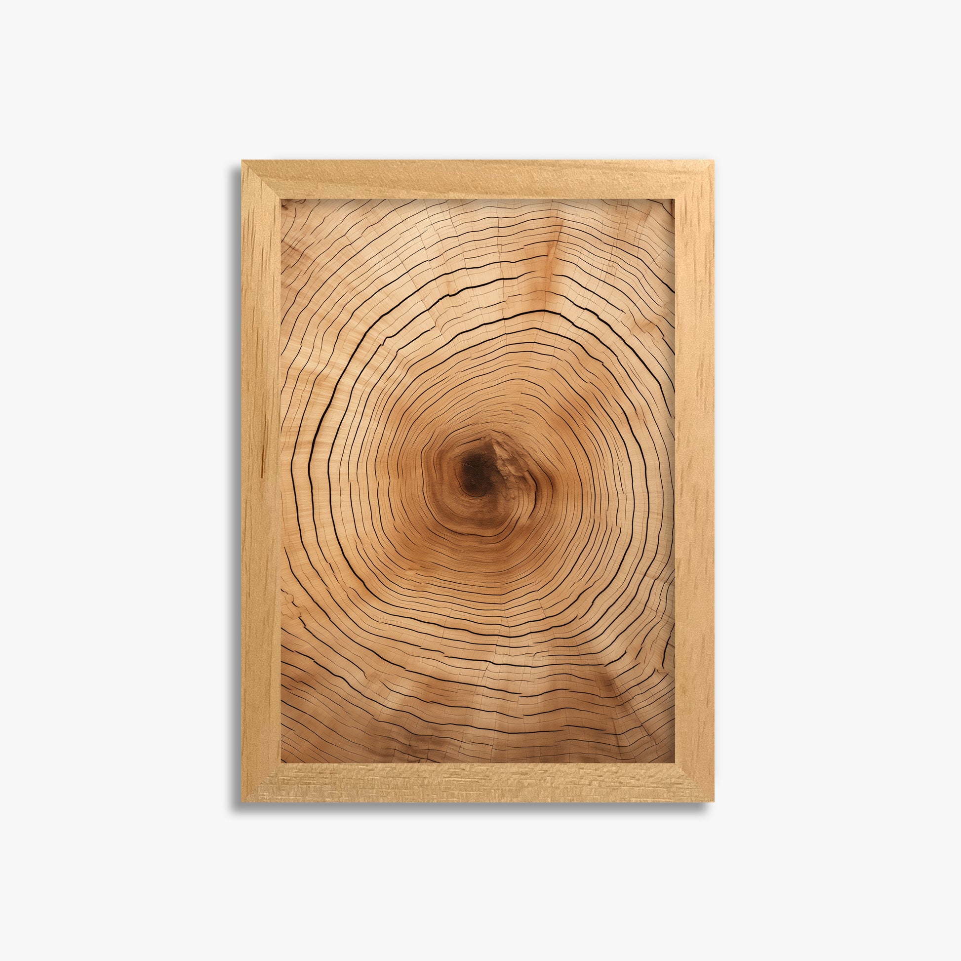 Time Rings, 21x30cm Framed Poster With Oak Frame