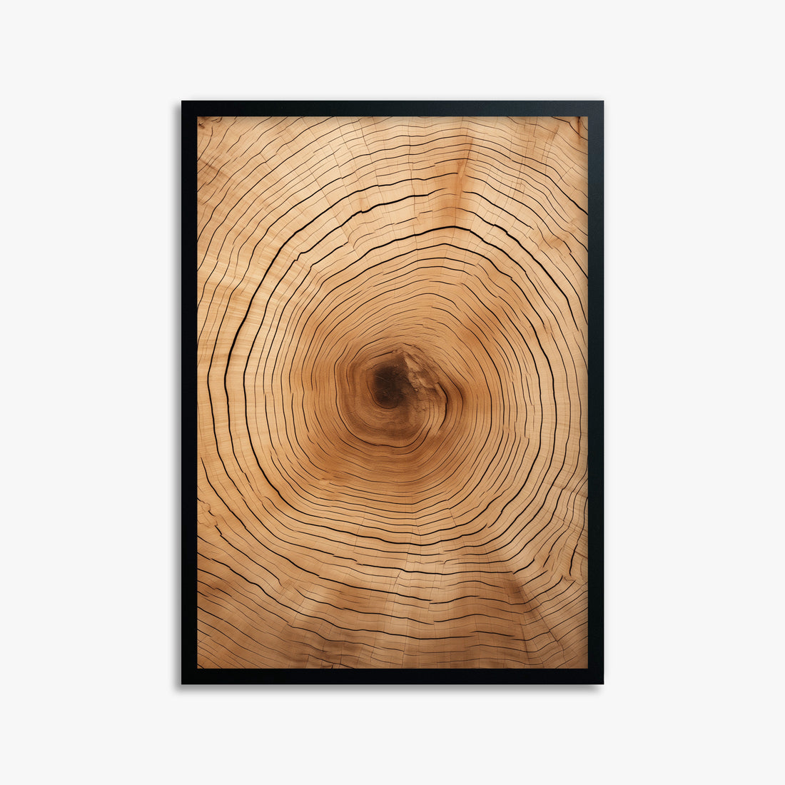 Time Rings, 50x70cm Framed Poster With Black Frame