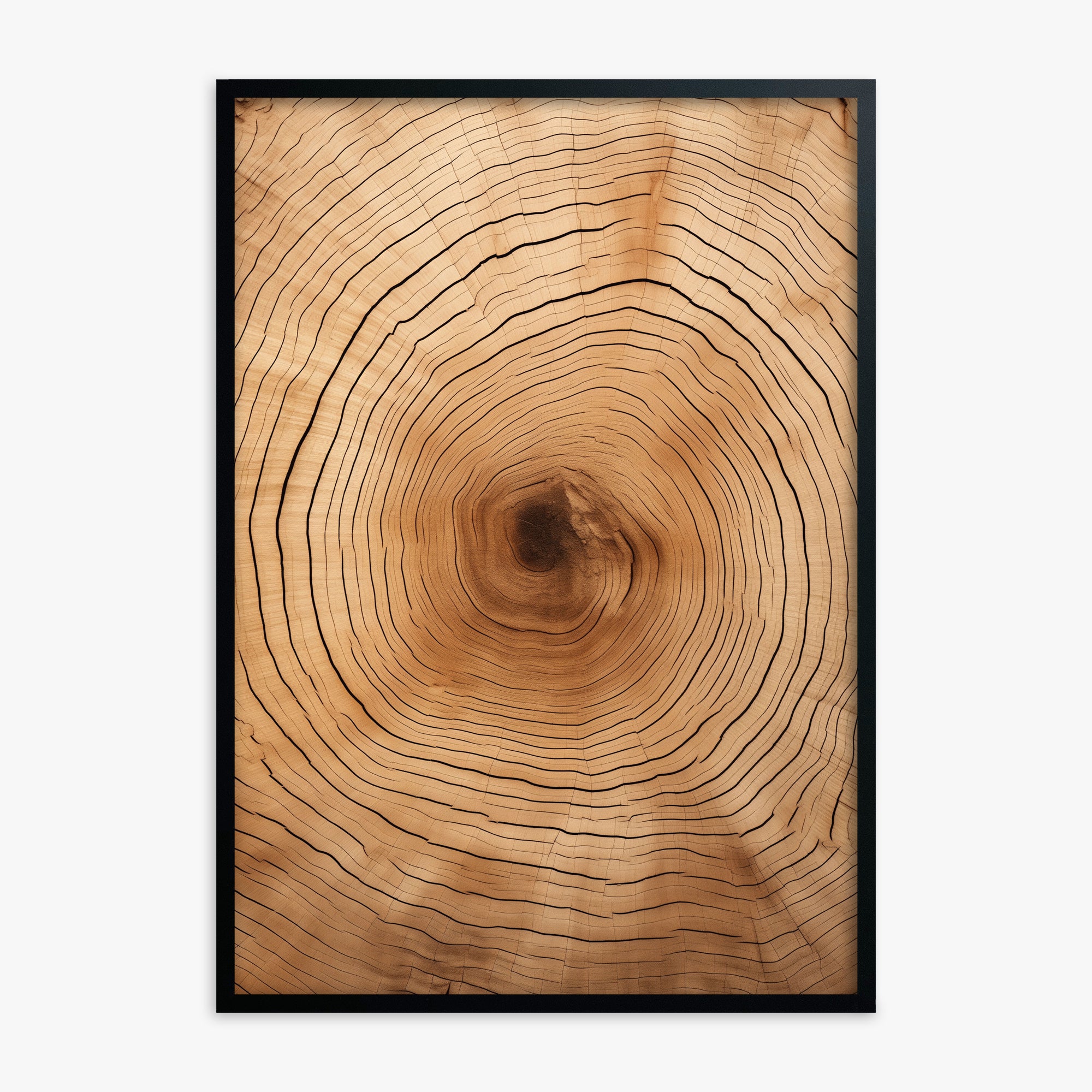 Time Rings, Black Framed Poster With Black Frame