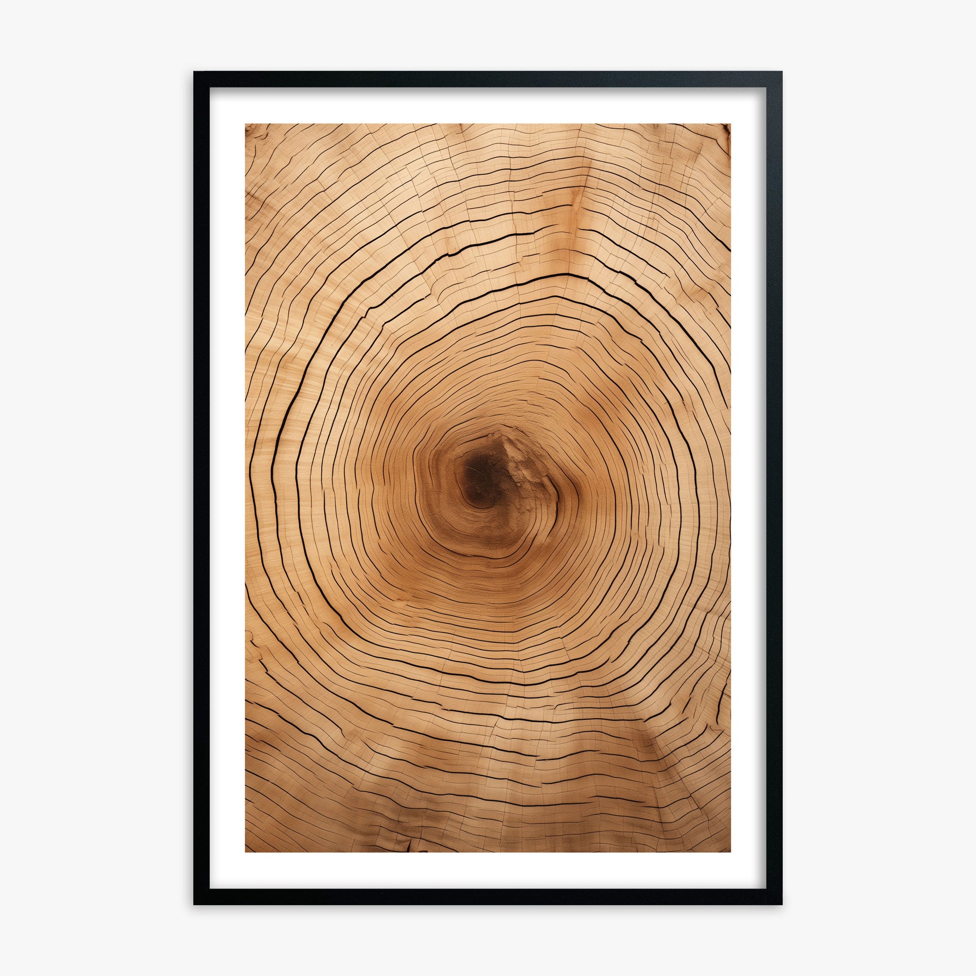 Time Rings, Black Framed Poster With Black Frame