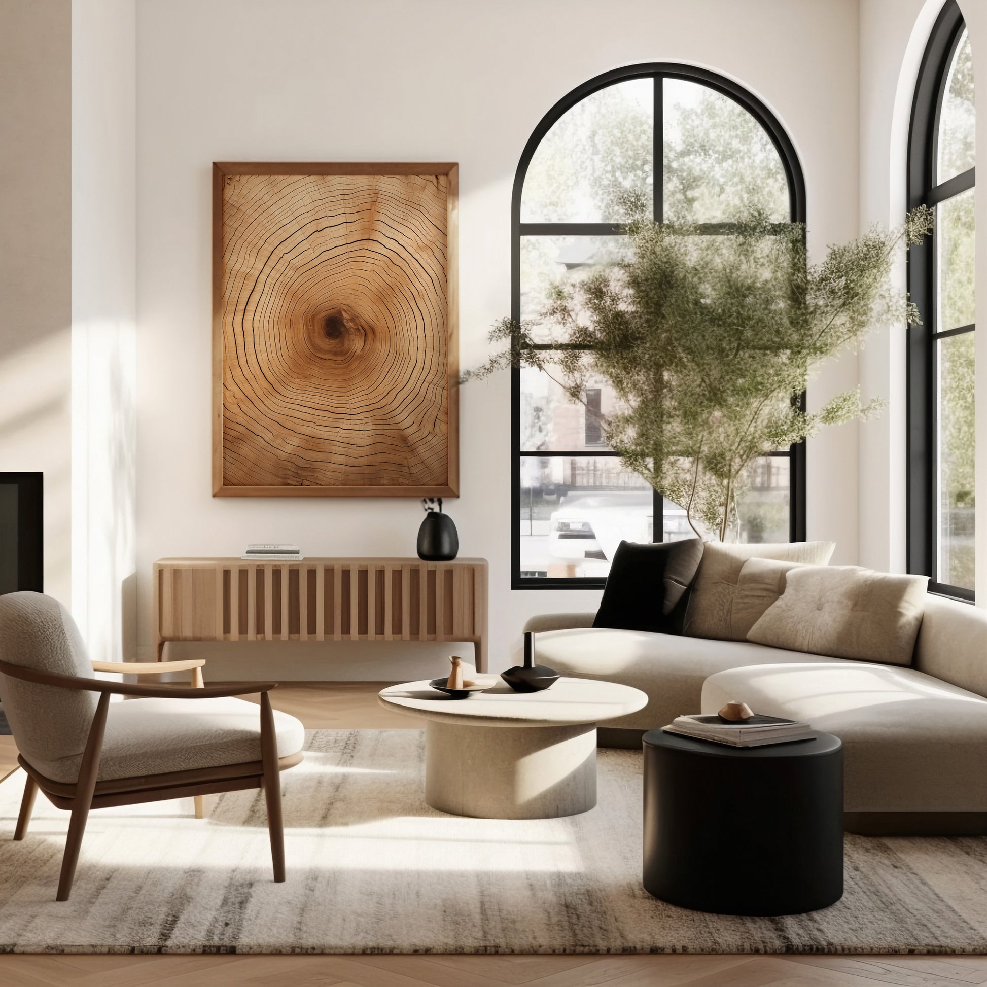 Design Concept No. 40 for Time Rings Modern Poster Art