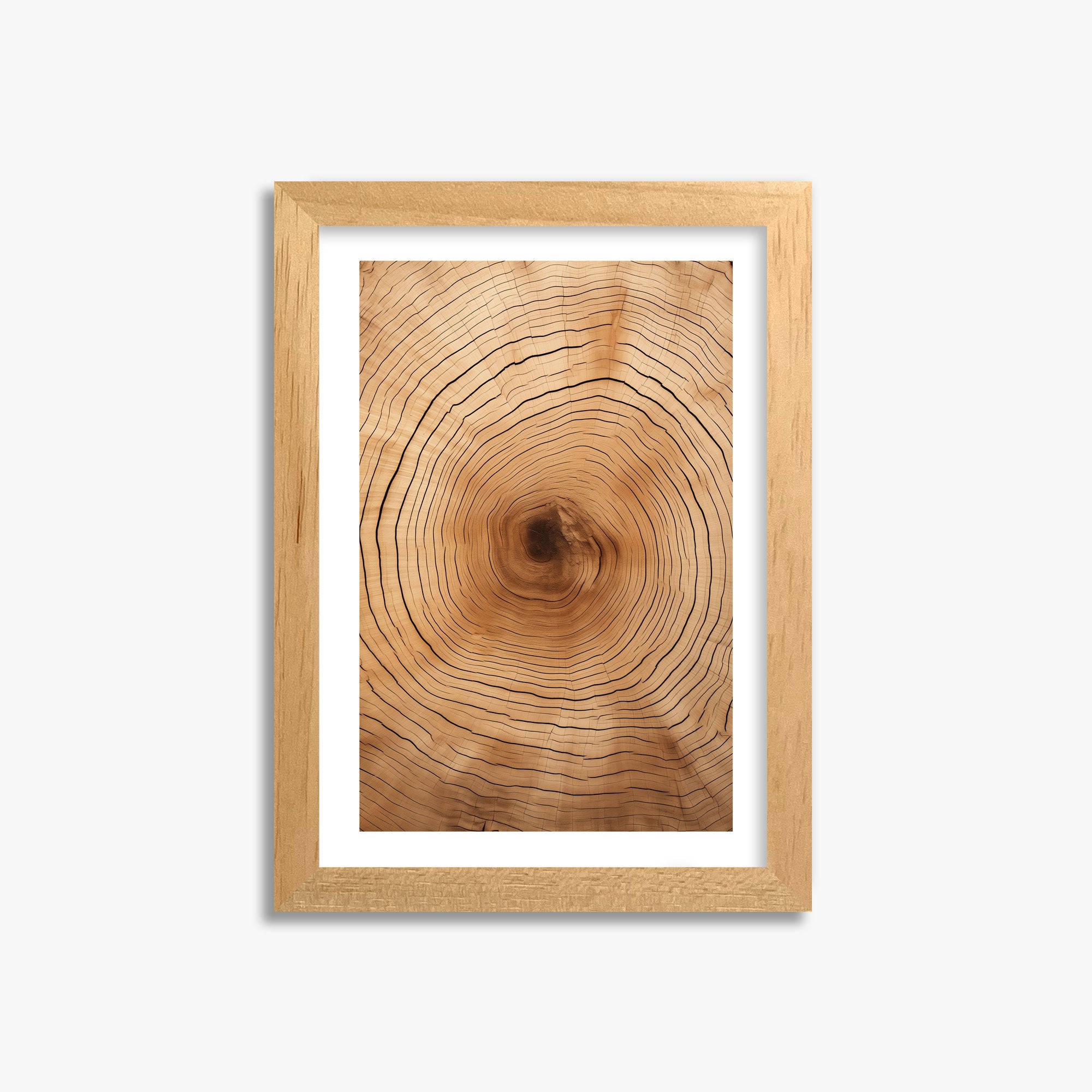 Time Rings, 21x30cm Oak Framed Art Reproduction