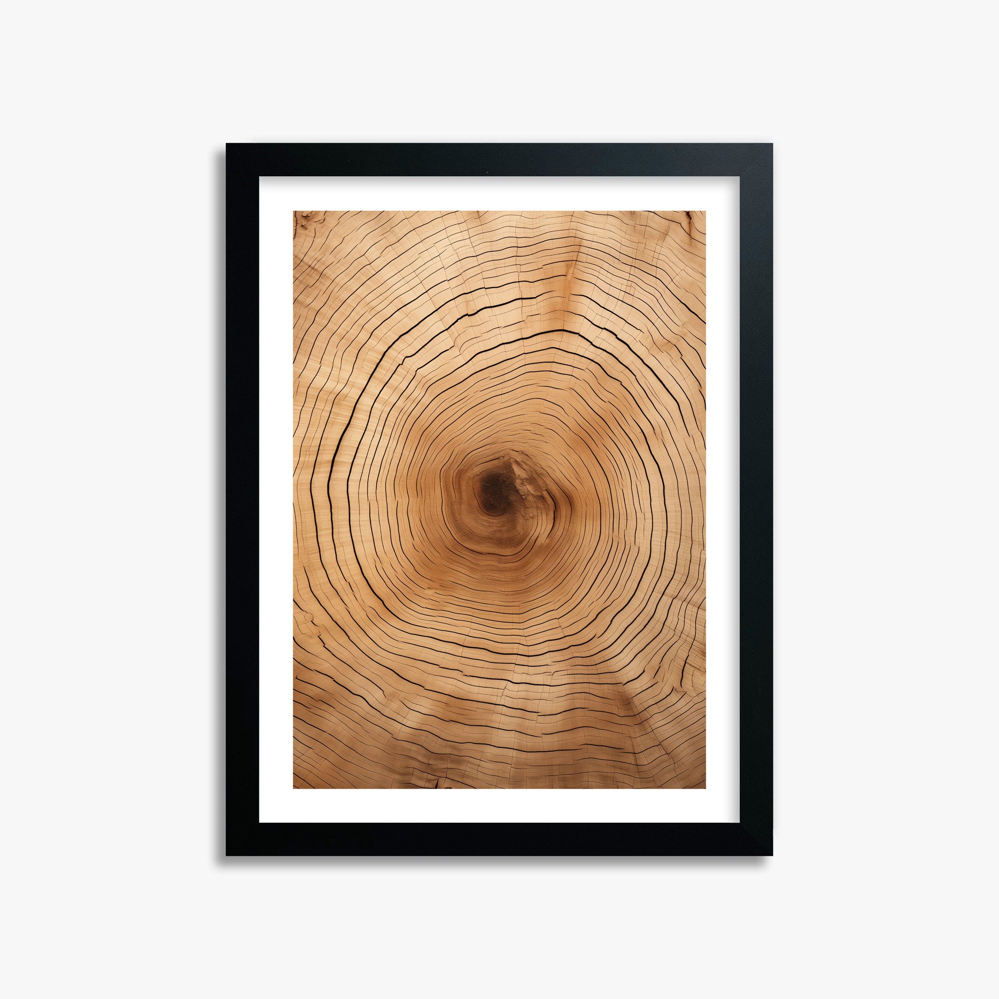 Time Rings, 30x40cm Black Framed Art Reproduction