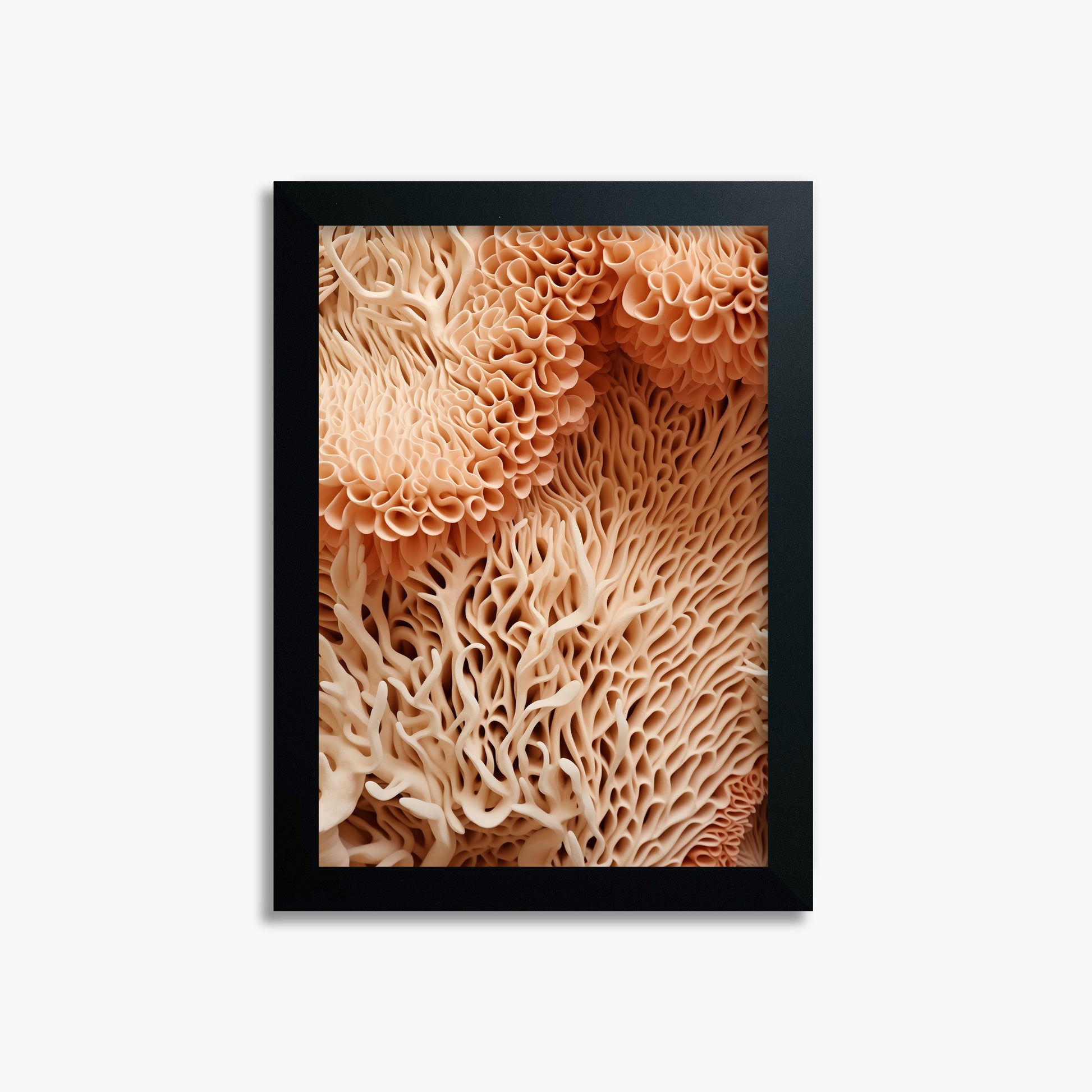 Coral Forest Symphony, 21x30cm Framed Poster With Black Frame