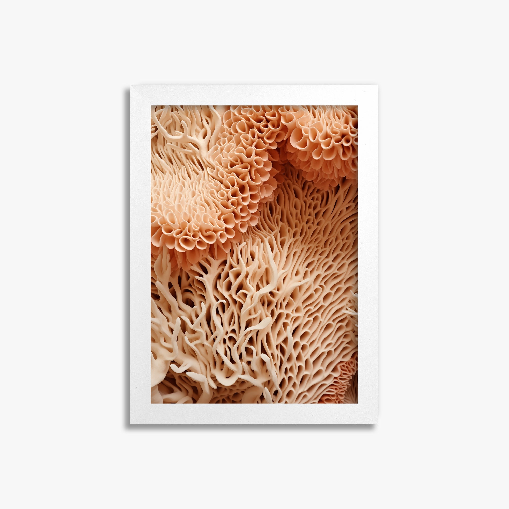 Coral Forest Symphony, 21x30cm Framed Poster With White Frame