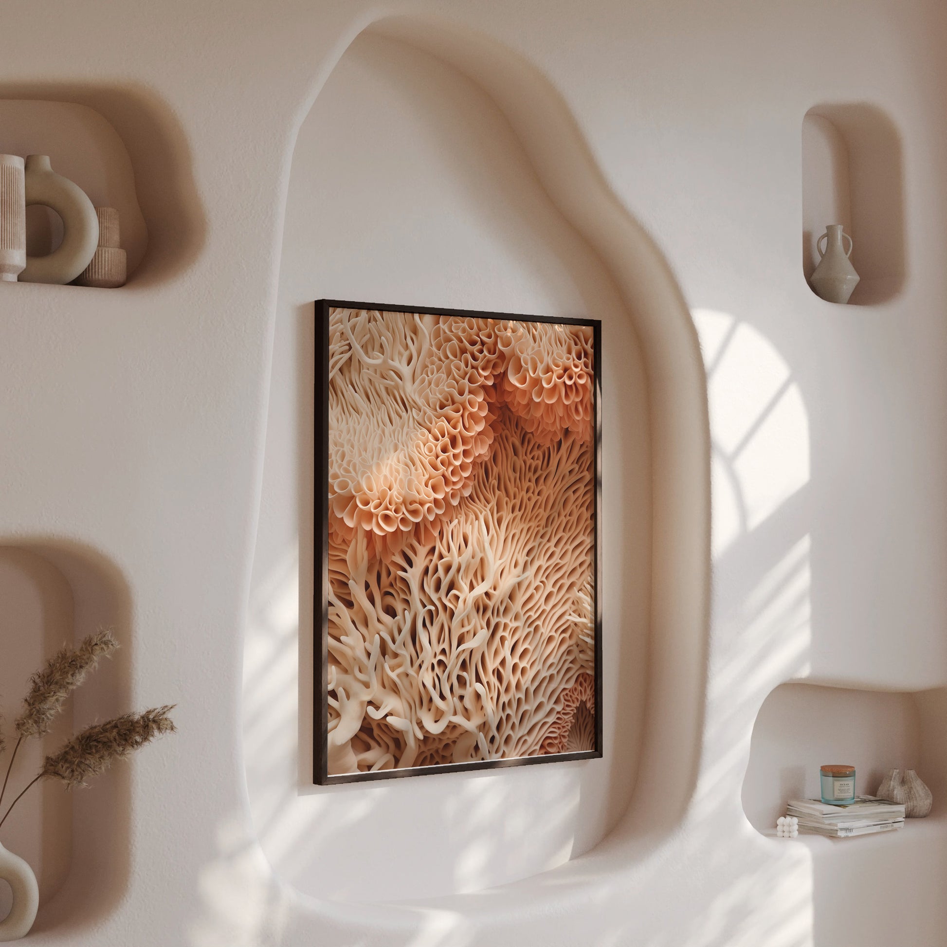 Design Concept No. 13 for Coral Forest Symphony Modern Poster Art