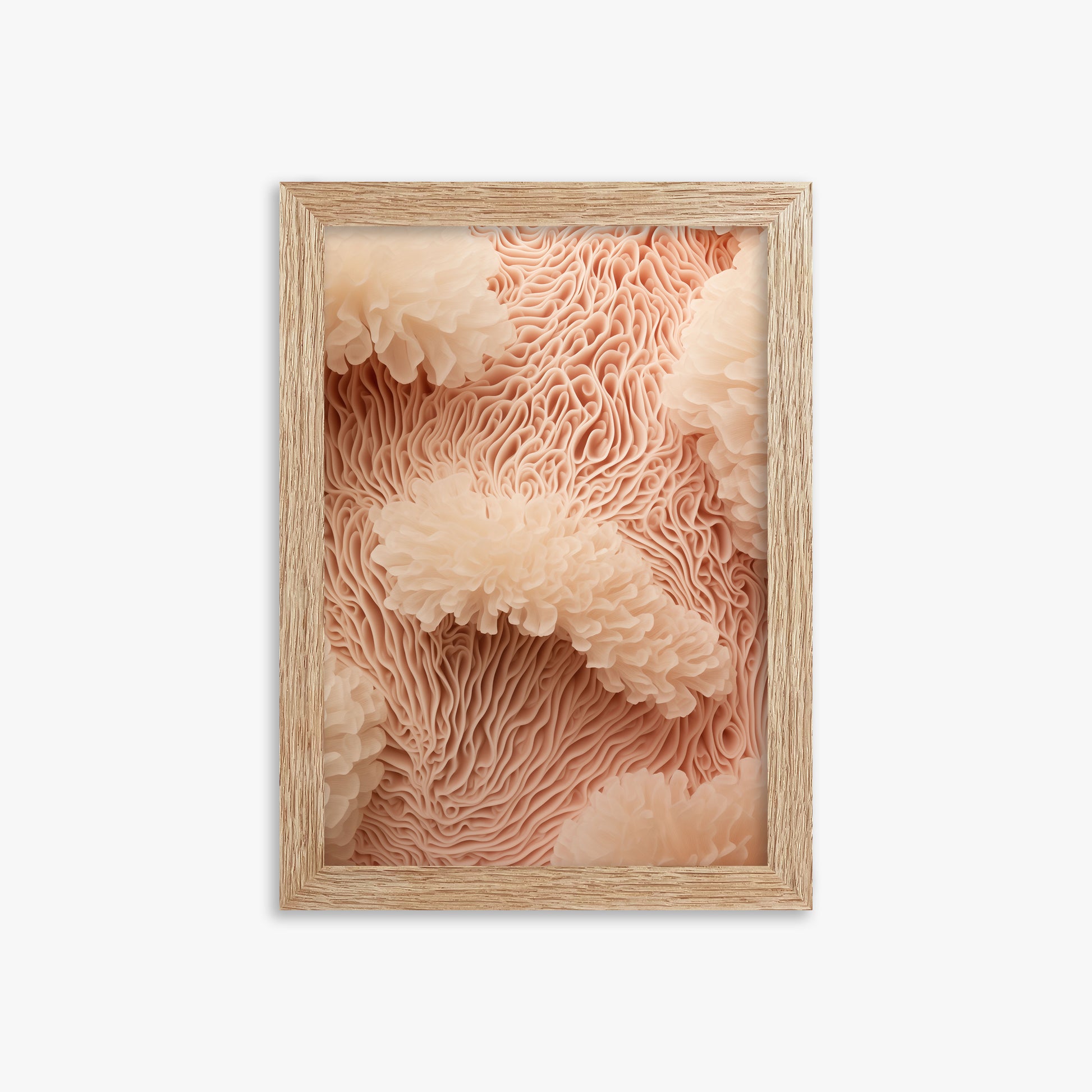 Anemone Dream, 21x30cm Framed Poster With Raw Oak Frame