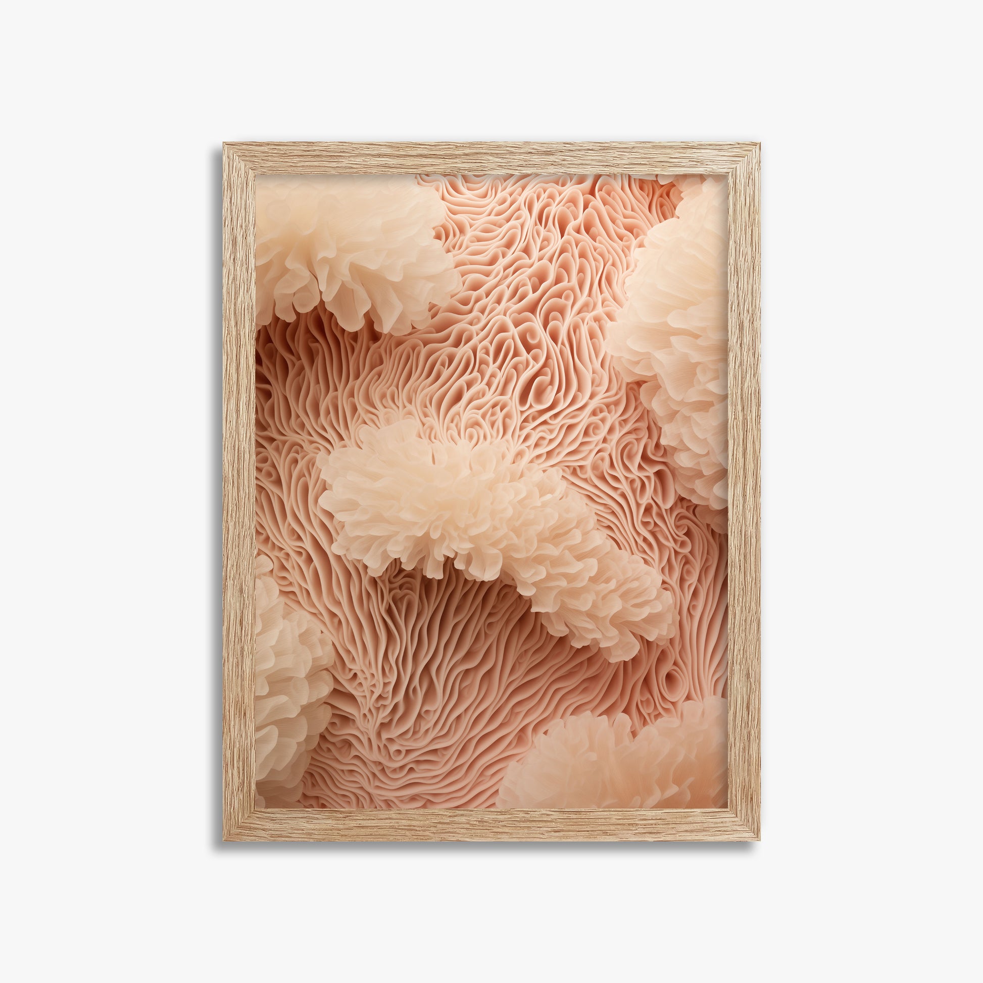 Anemone Dream, 30x40cm Framed Poster With Raw Oak Frame