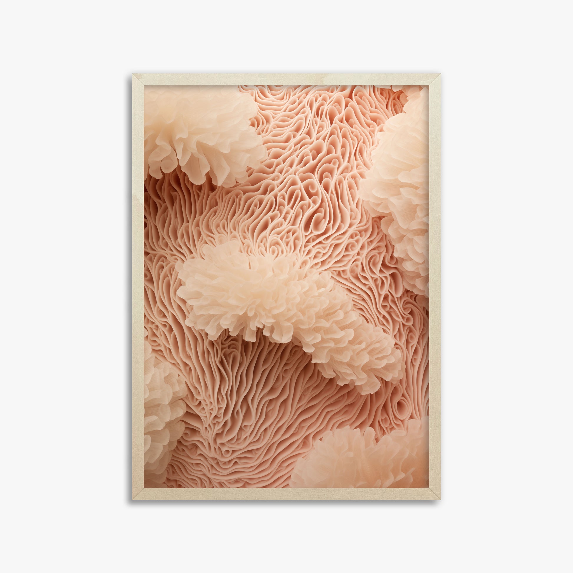 Anemone Dream, 50x70cm Framed Poster With Lime Wood Frame